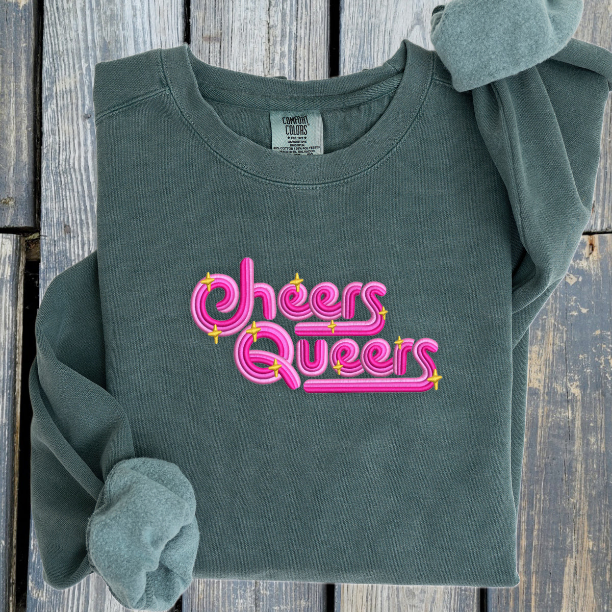 Cheers Queers! - Comfort Colors ® Ring Spun Crewneck Sweatshirt