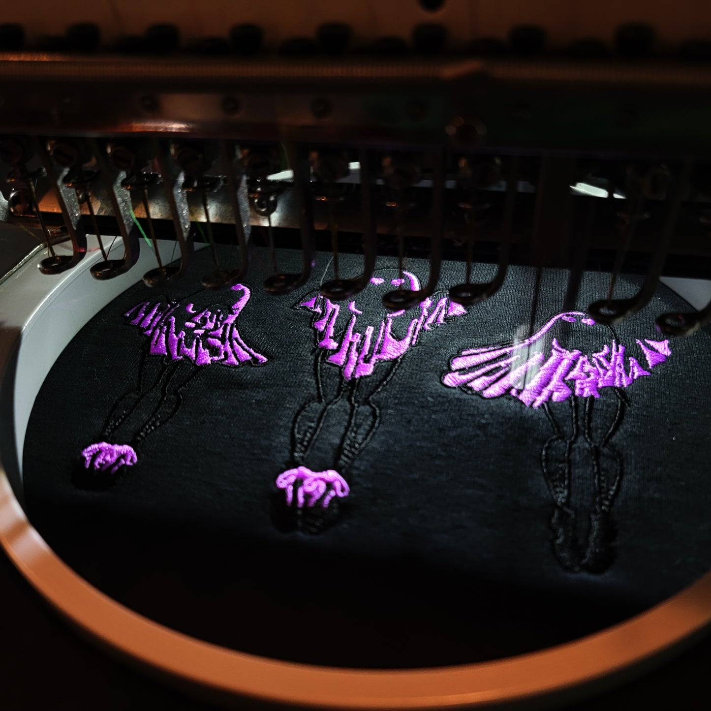 Ghost Girlies - Embroidered Black Sweatshirt