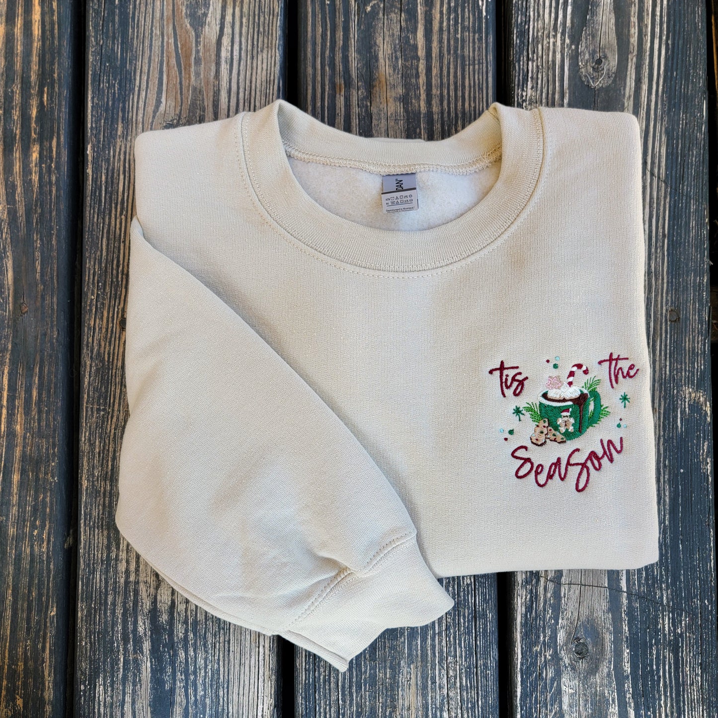 Tis The Season - Embroidered Crewneck