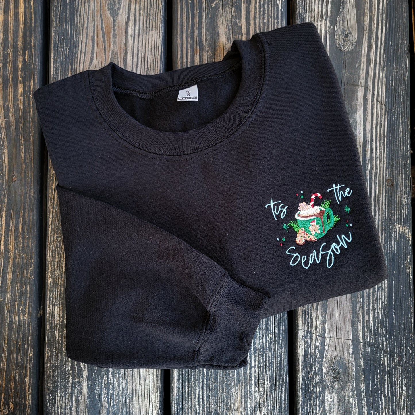 Tis The Season - Embroidered Crewneck