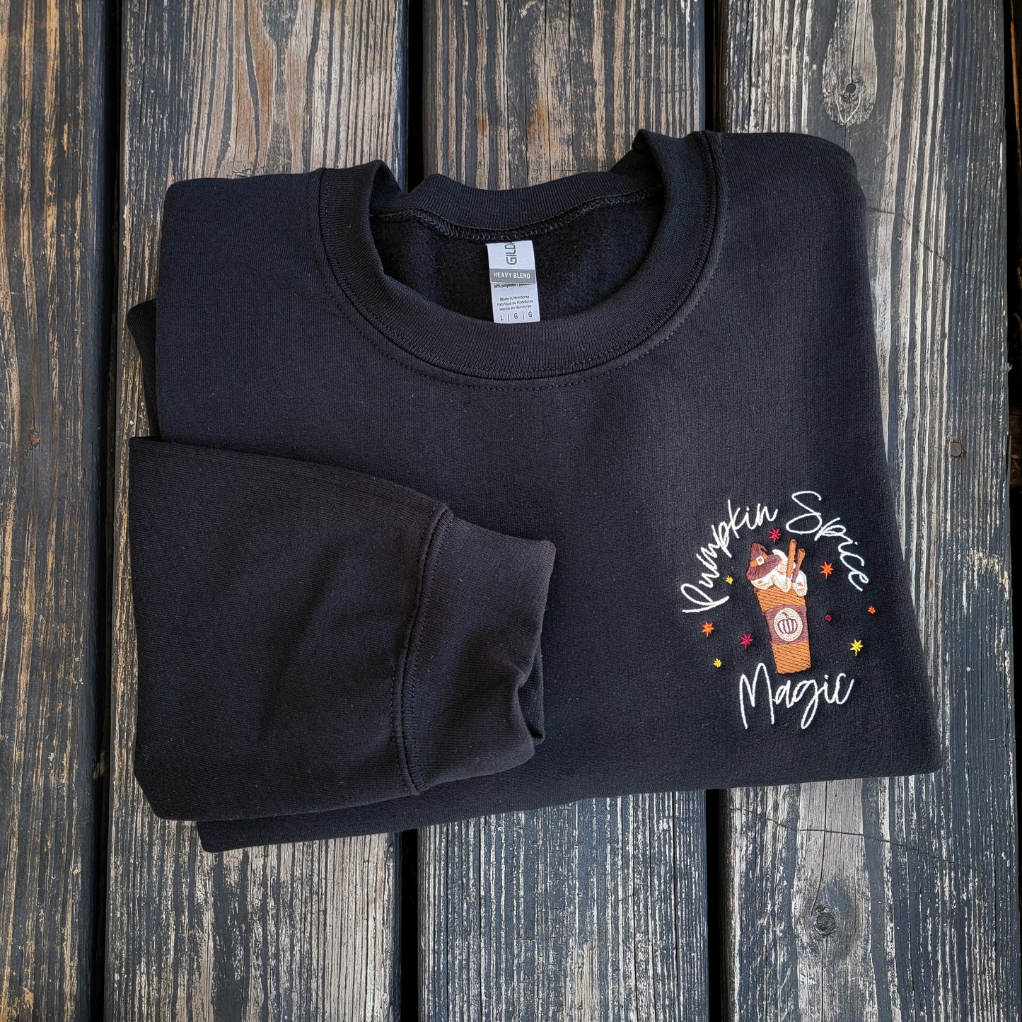 Pumpkin Spice Magic - Embroidered Crewneck