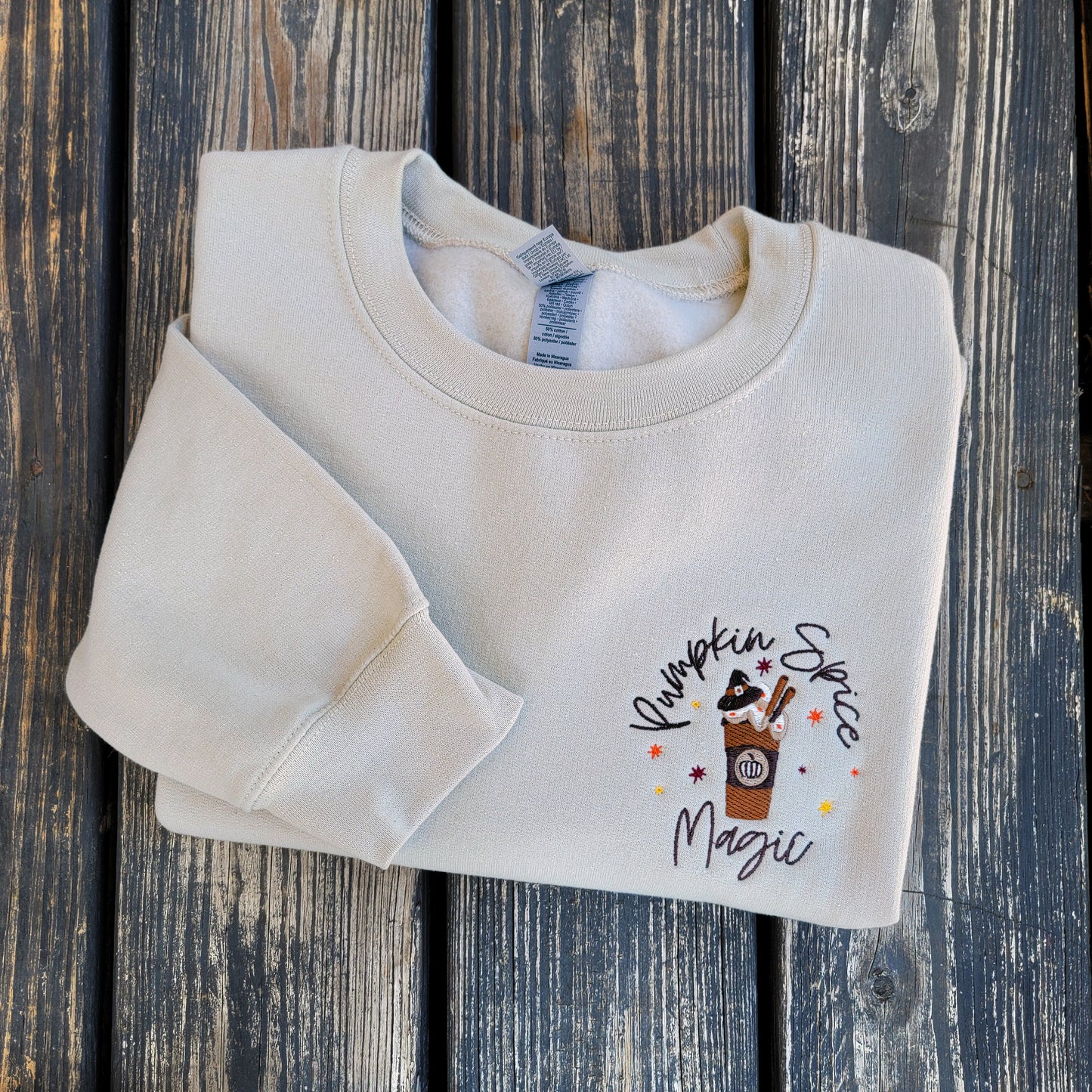Pumpkin Spice Magic - Embroidered Crewneck