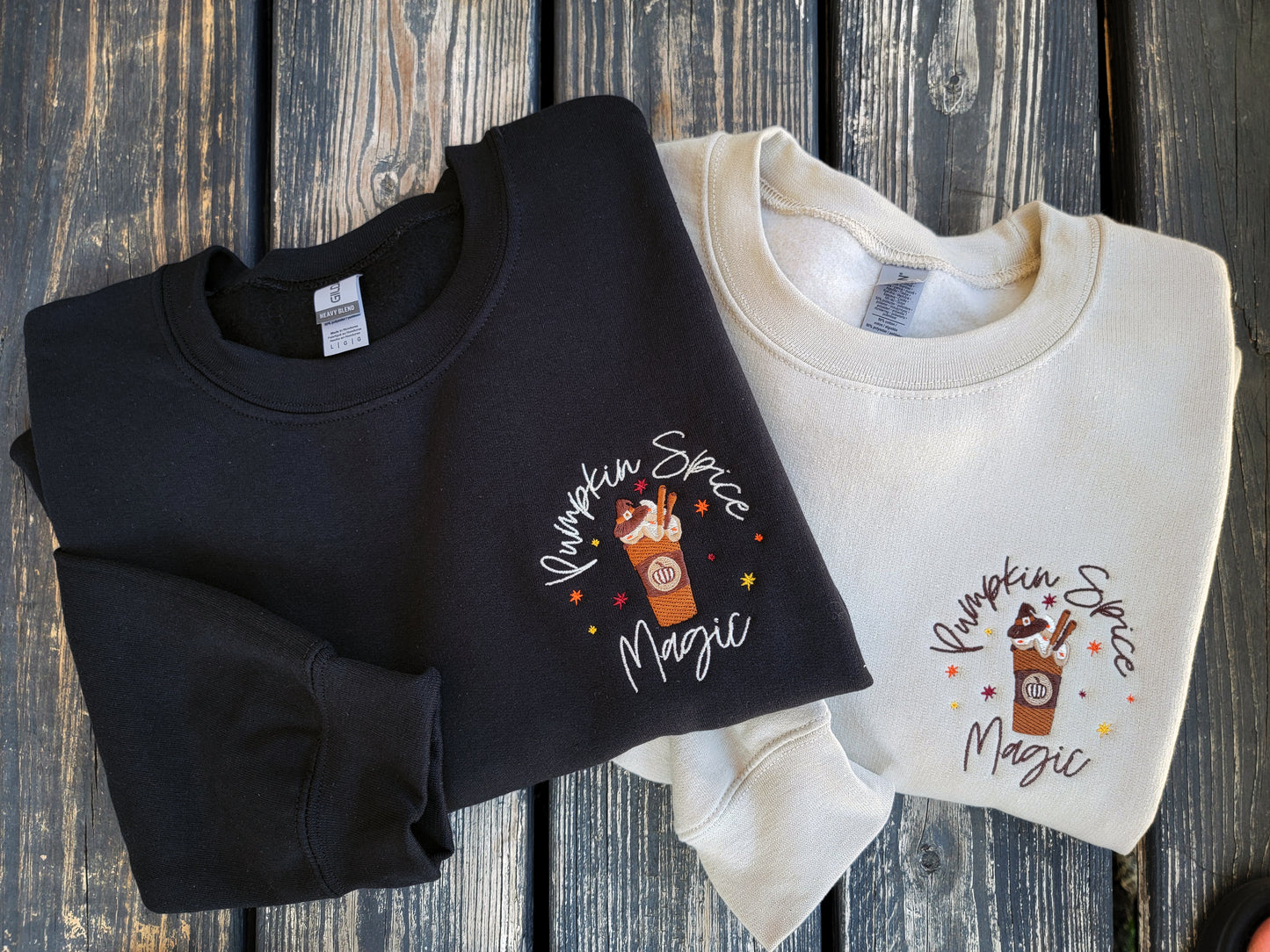 Pumpkin Spice Magic - Embroidered Crewneck