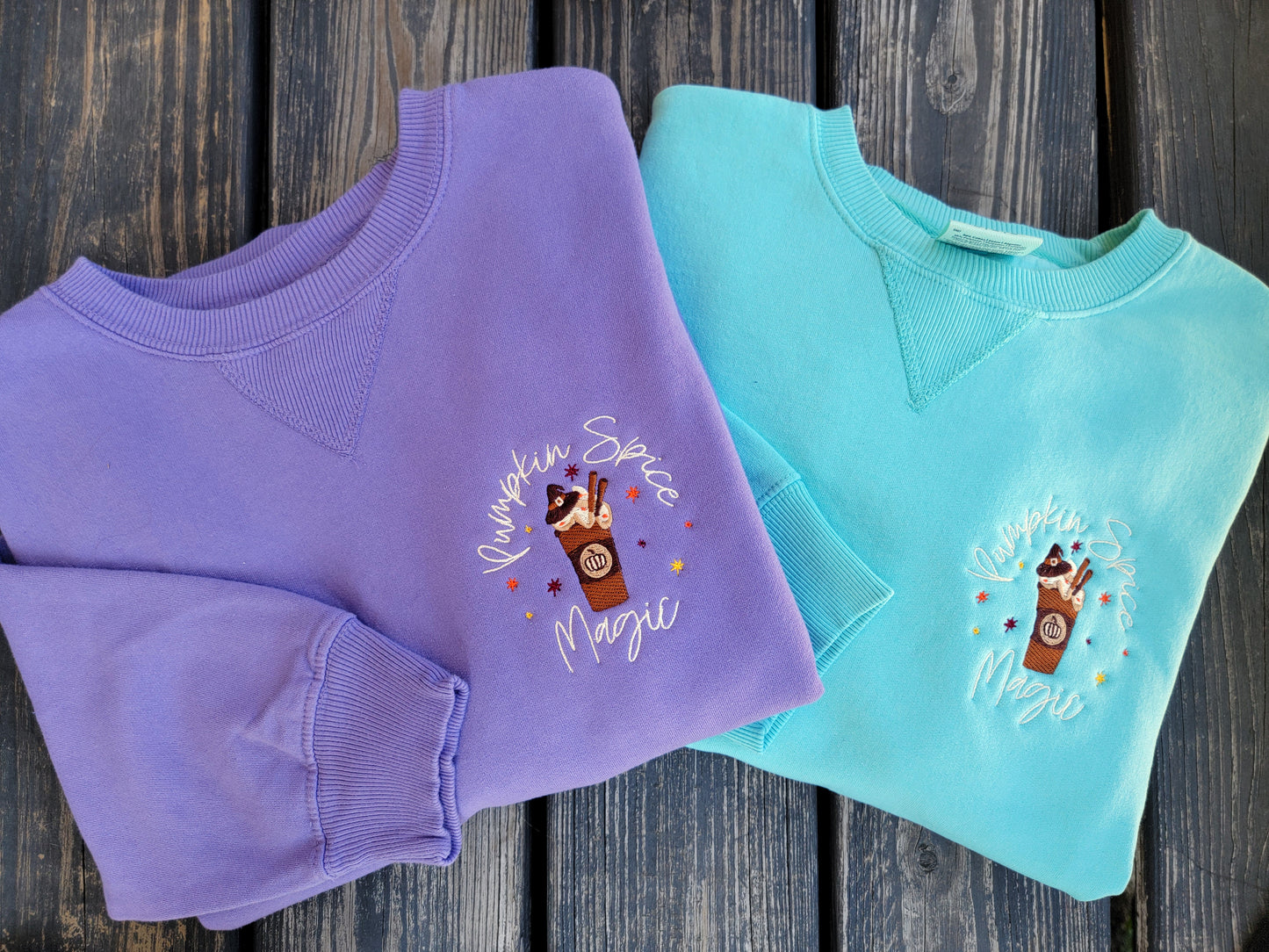 Pumpkin Spice Magic - Embroidered Crewneck