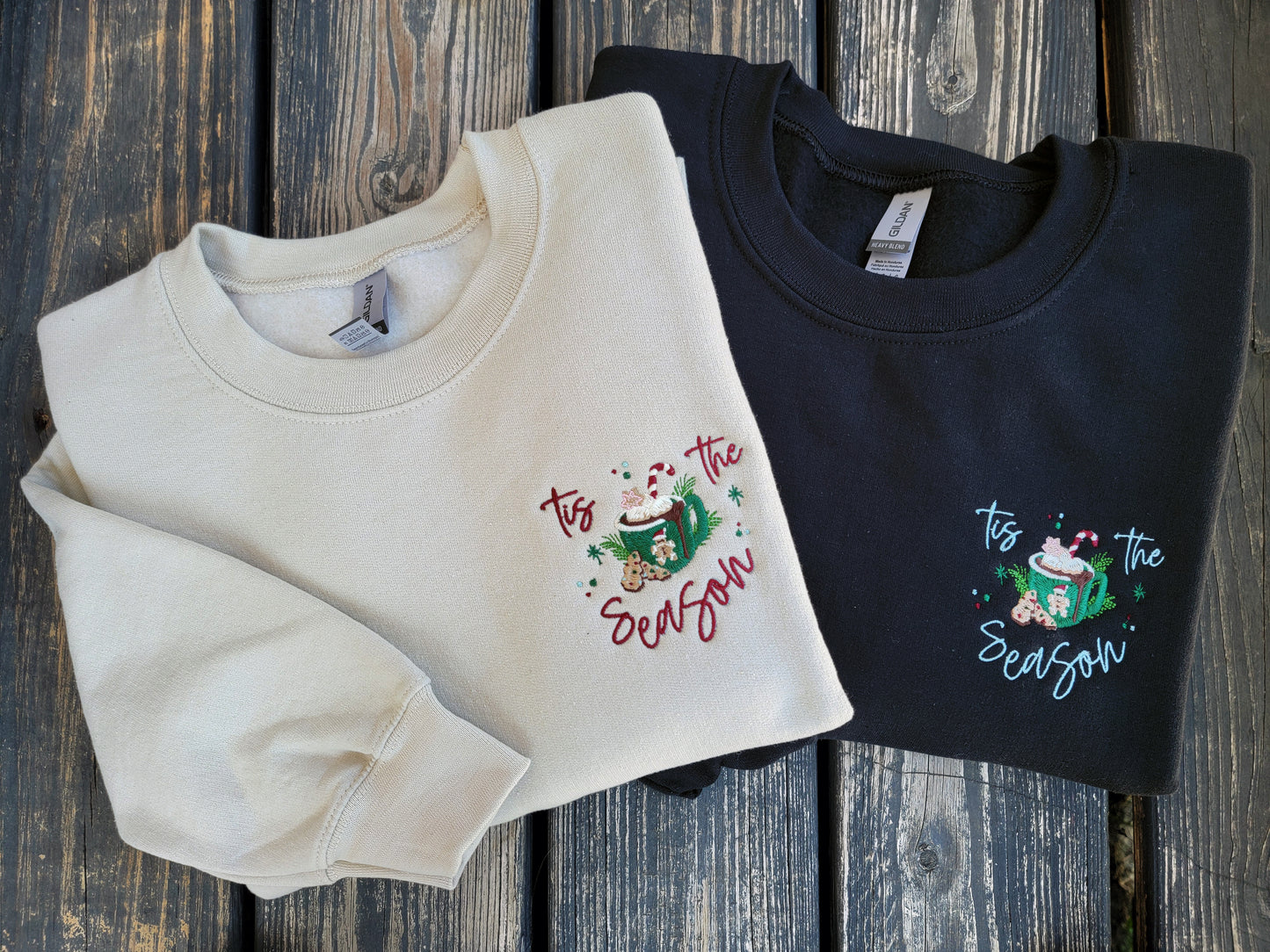Tis The Season - Embroidered Crewneck