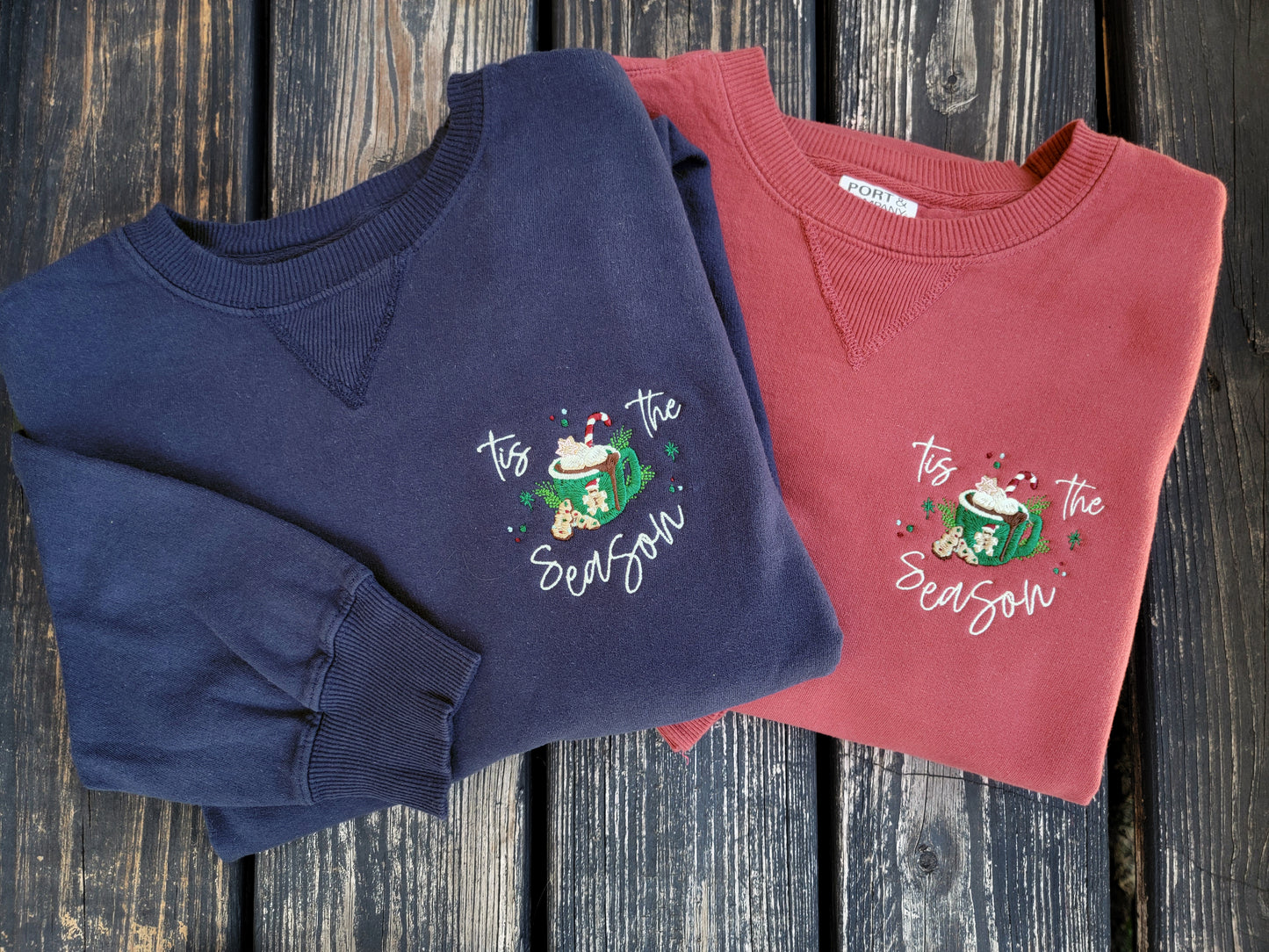 Tis The Season - Embroidered Crewneck