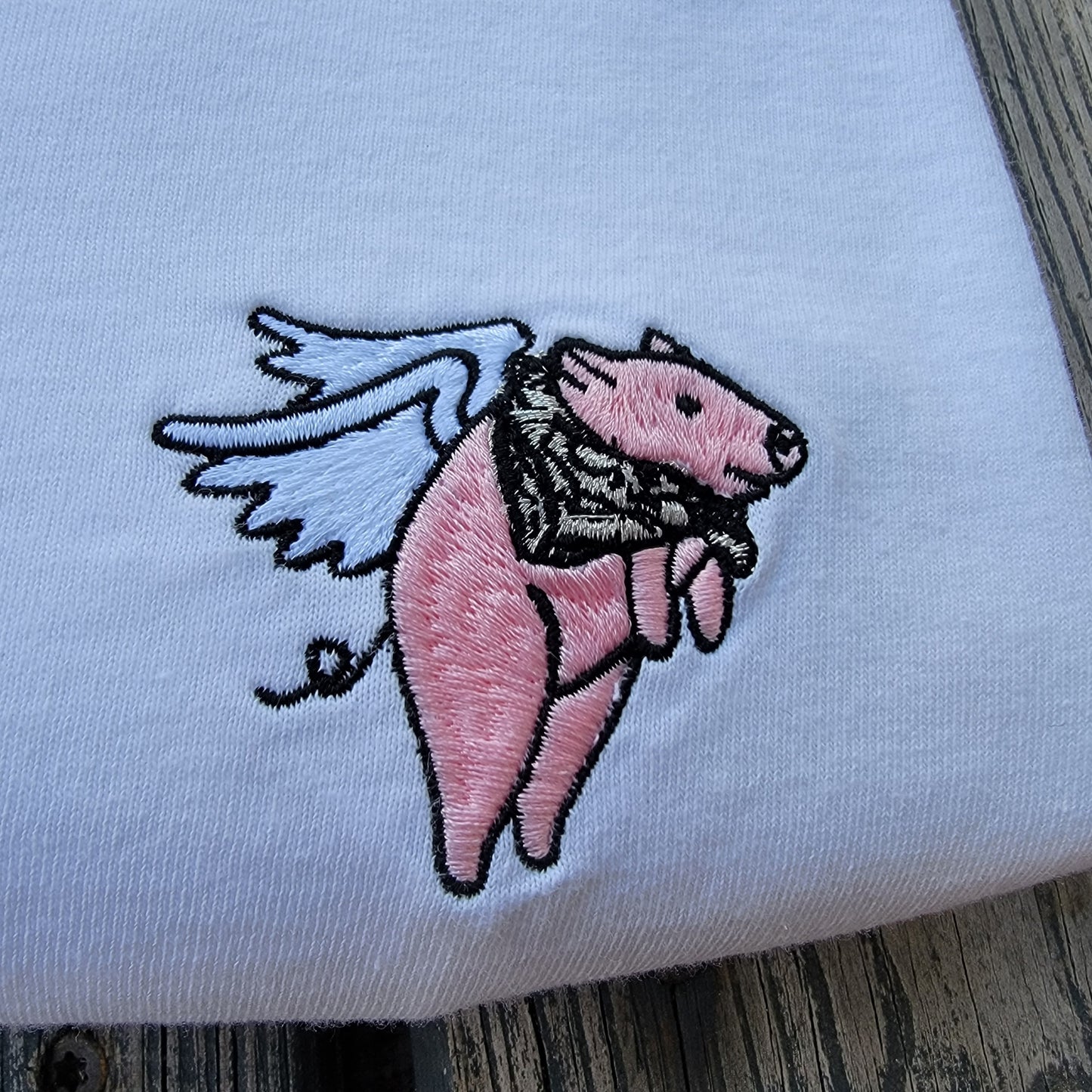 FLYING PIG - WHITE LONG-SLEEVE