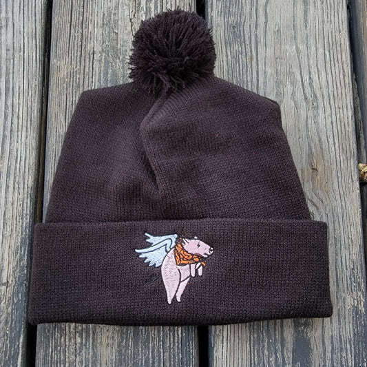 FLYING PIG - POM POM BEANIE