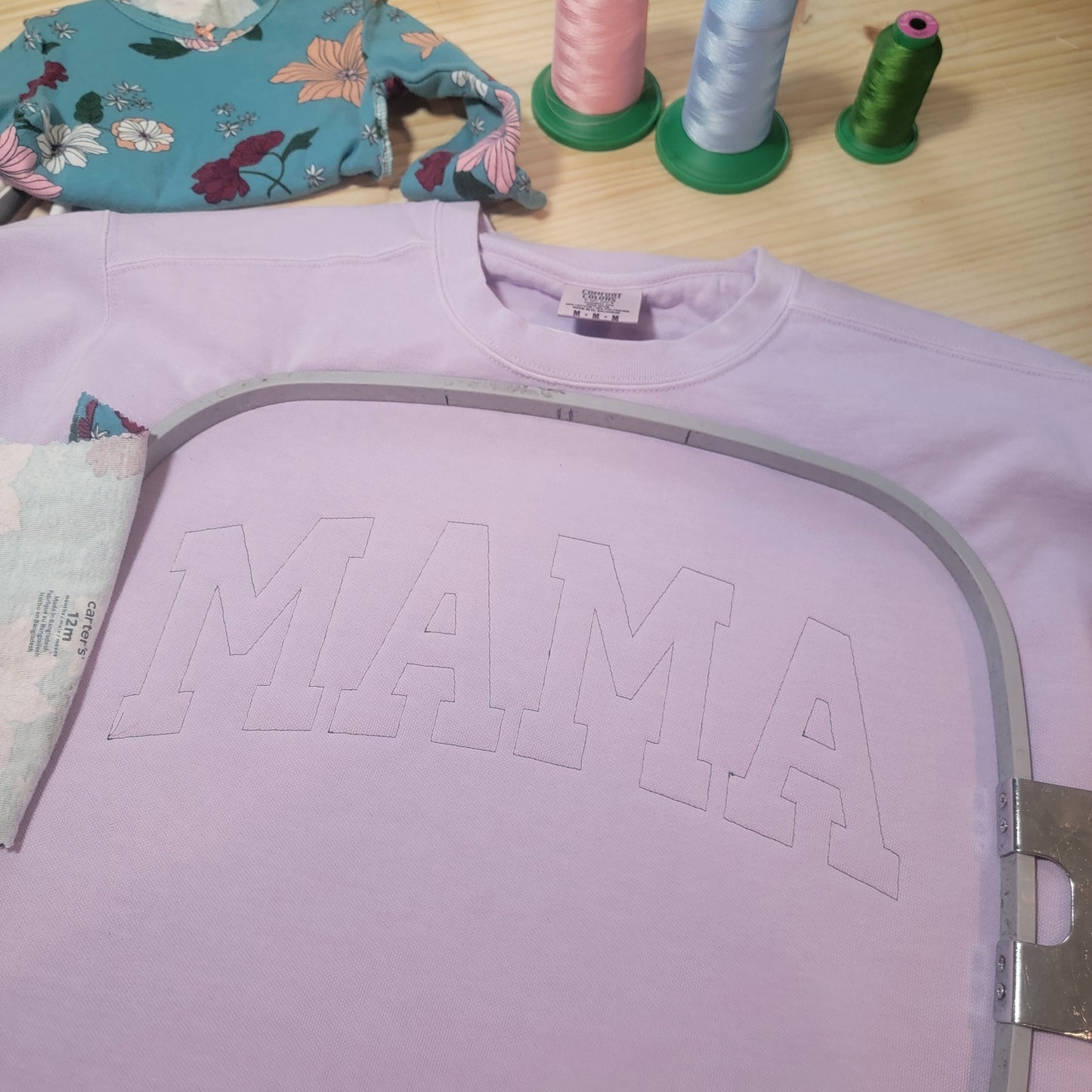 Our Keepsake Couture - Baby Onesie Appliqué Crewneck & Hoodie - Comfort Colors