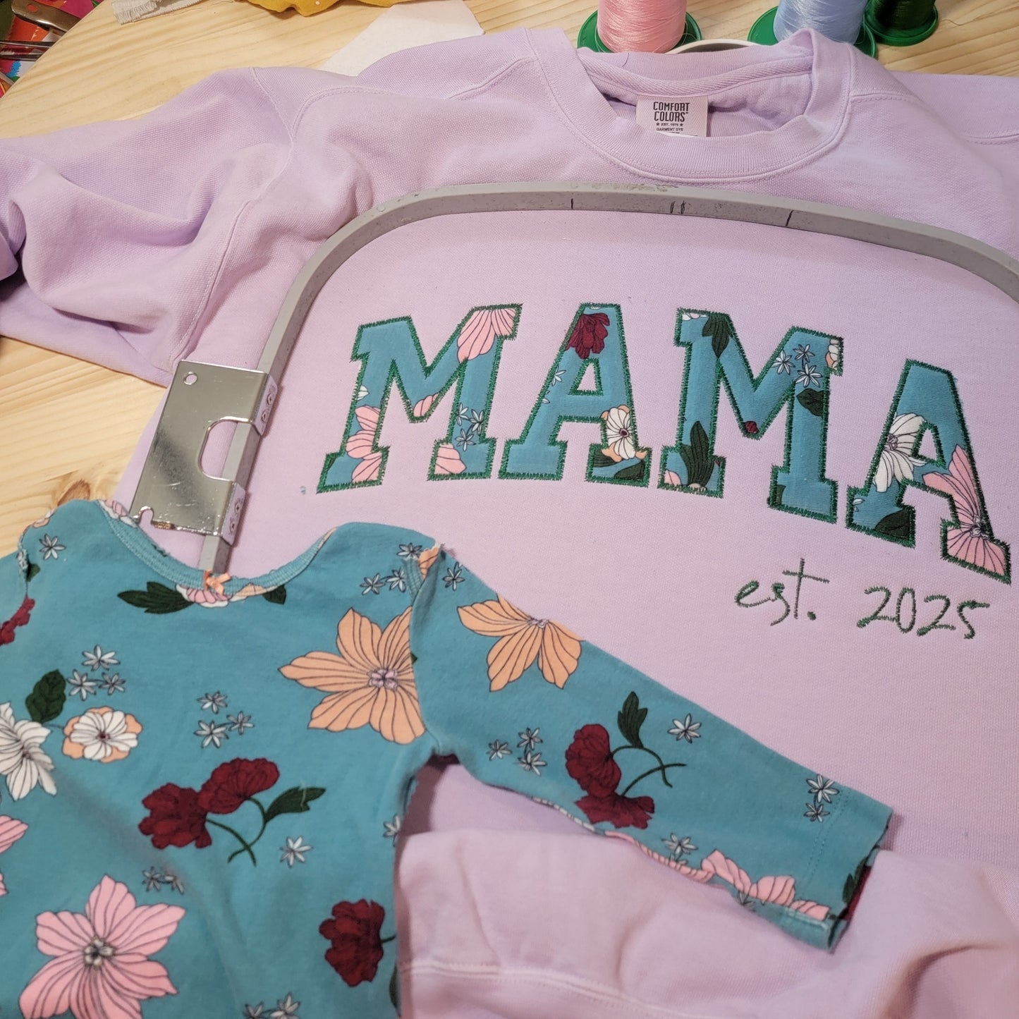Our Keepsake Couture - Baby Onesie Appliqué Crewneck & Hoodie - Comfort Colors