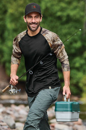 Russell Outdoors™ Realtree® Colorblock Performance Long Sleeve Tee - KYEP