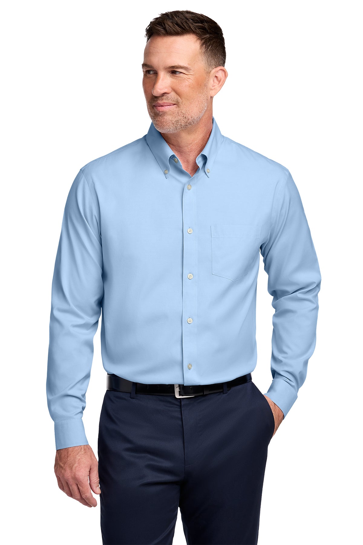 Brooks Brothers Wrinkle-Free Stretch Pinpoint Shirt | BB18000