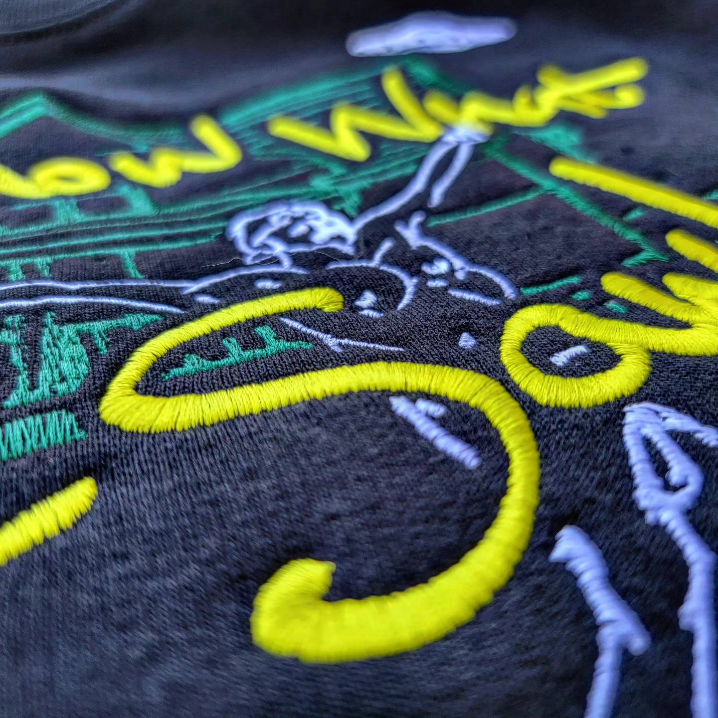 I KNOW WHAT I SAW - Embroidered Black Sweatshirt