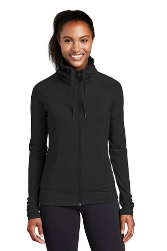 Sport-Tek® Ladies Sport-Wick® Stretch Full-Zip Jacket - KYEP