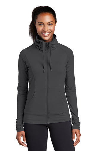 Sport-Tek® Ladies Sport-Wick® Stretch Full-Zip Jacket - KYEP