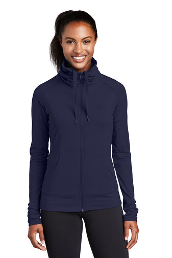 Sport-Tek® Ladies Sport-Wick® Stretch Full-Zip Jacket - KYEP