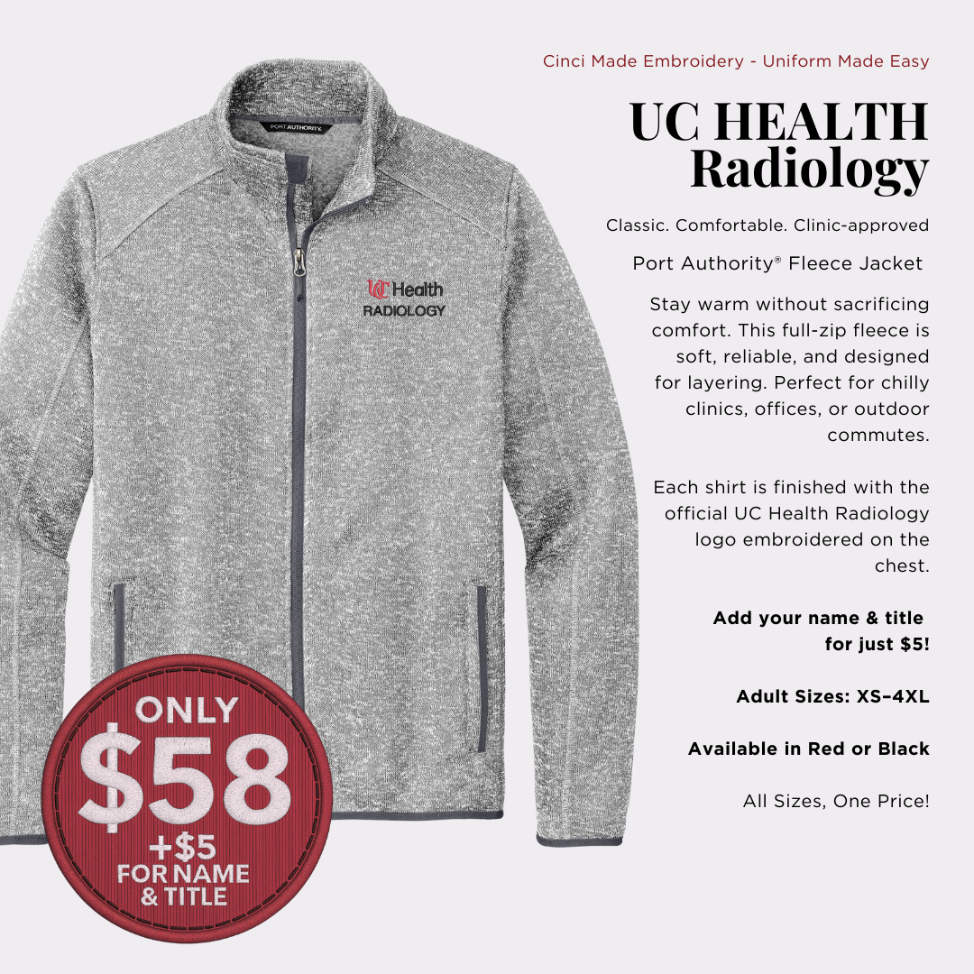 UC Health Radiology – Port Authority® Fleece Jacket (Full-Zip, F232)