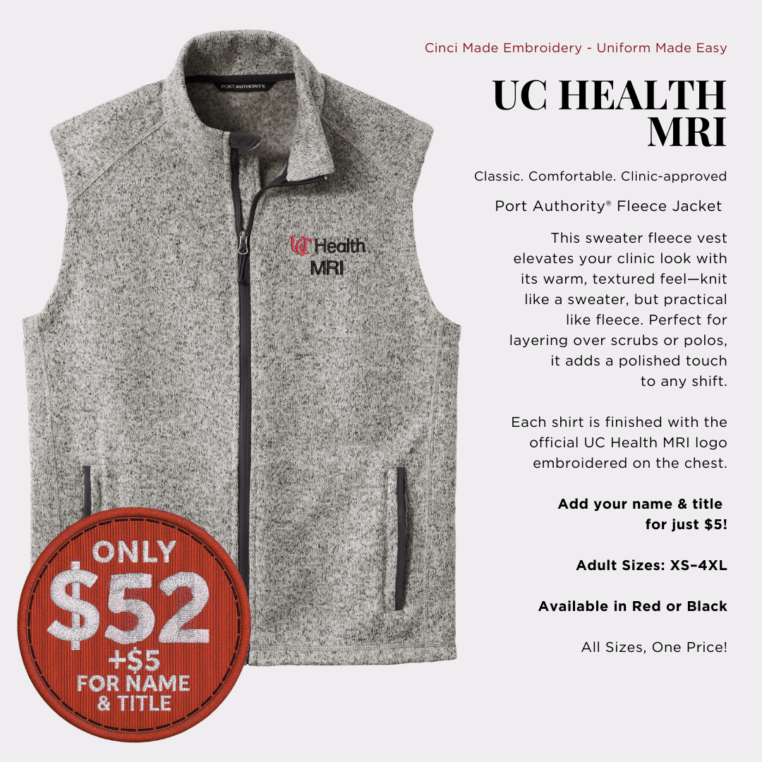 UC Health MRI – Port Authority® Sweater Fleece Vest