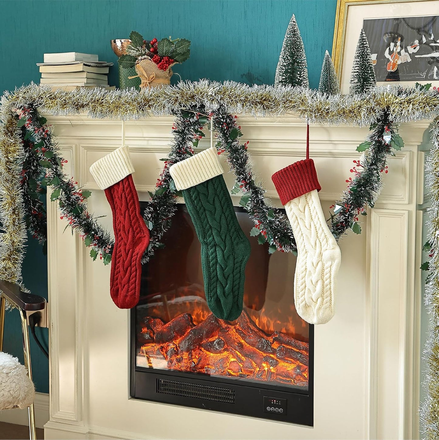 Personalized Cable Knit Christmas Stocking