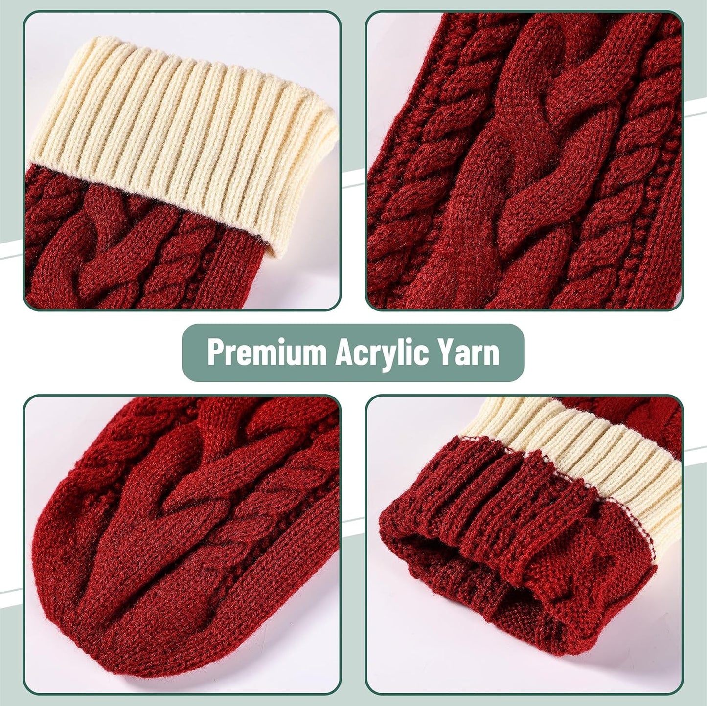 Personalized Cable Knit Christmas Stocking