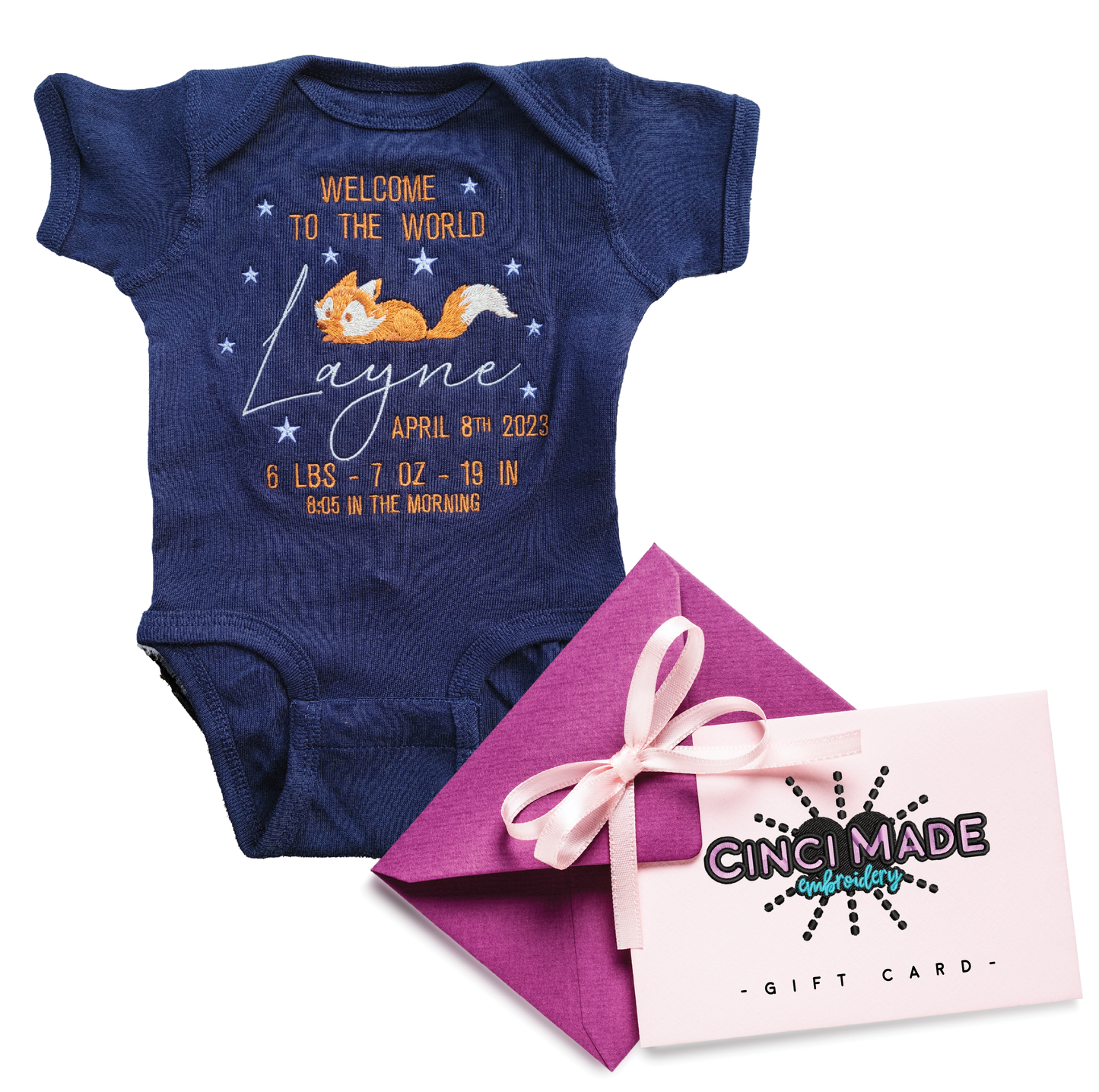 Gift a Custom Baby Onesie - Infant Short Sleeve Baby Bodysuit