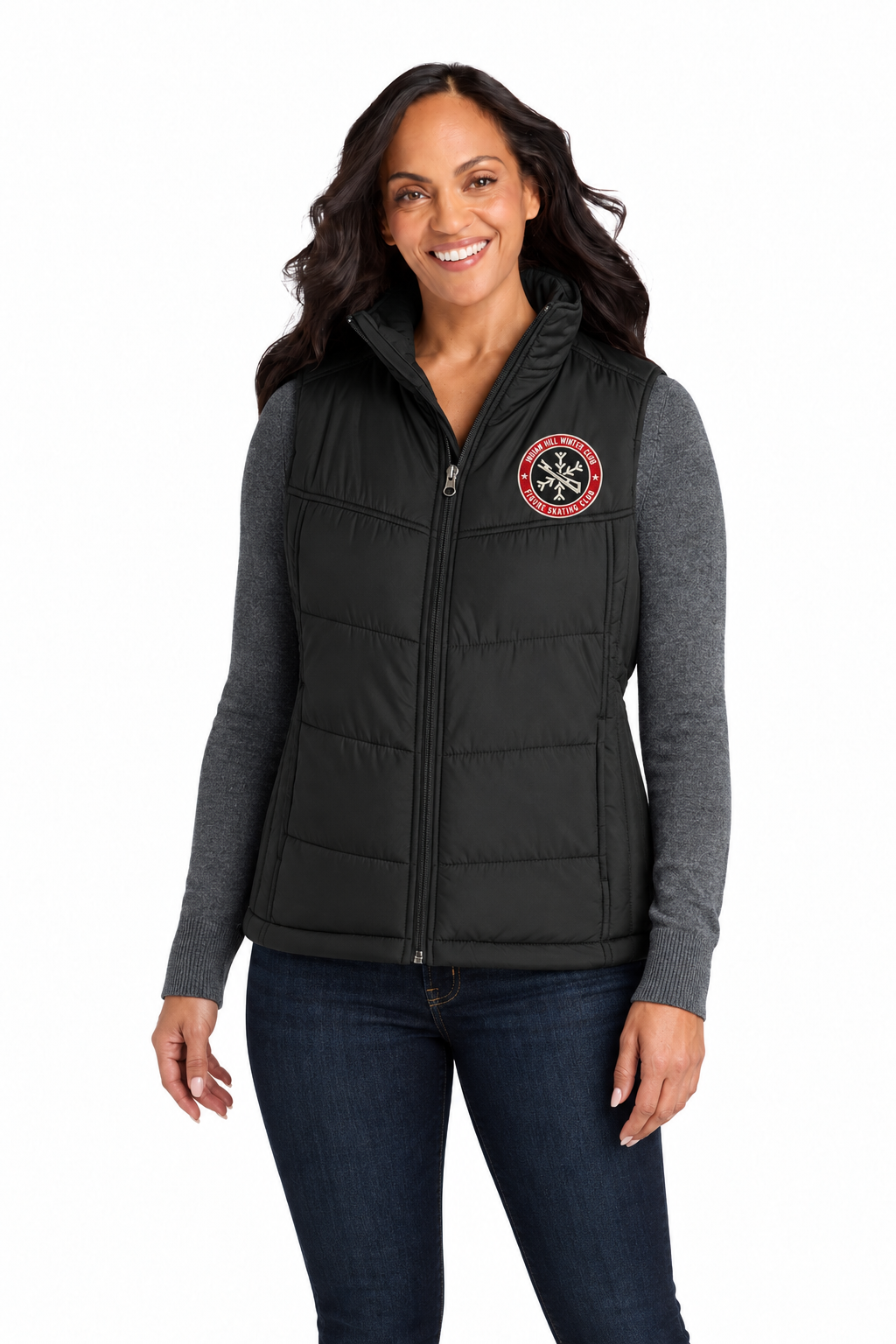 Indian Hill Winter Club Figure Skating Puffy Vest - Ladies