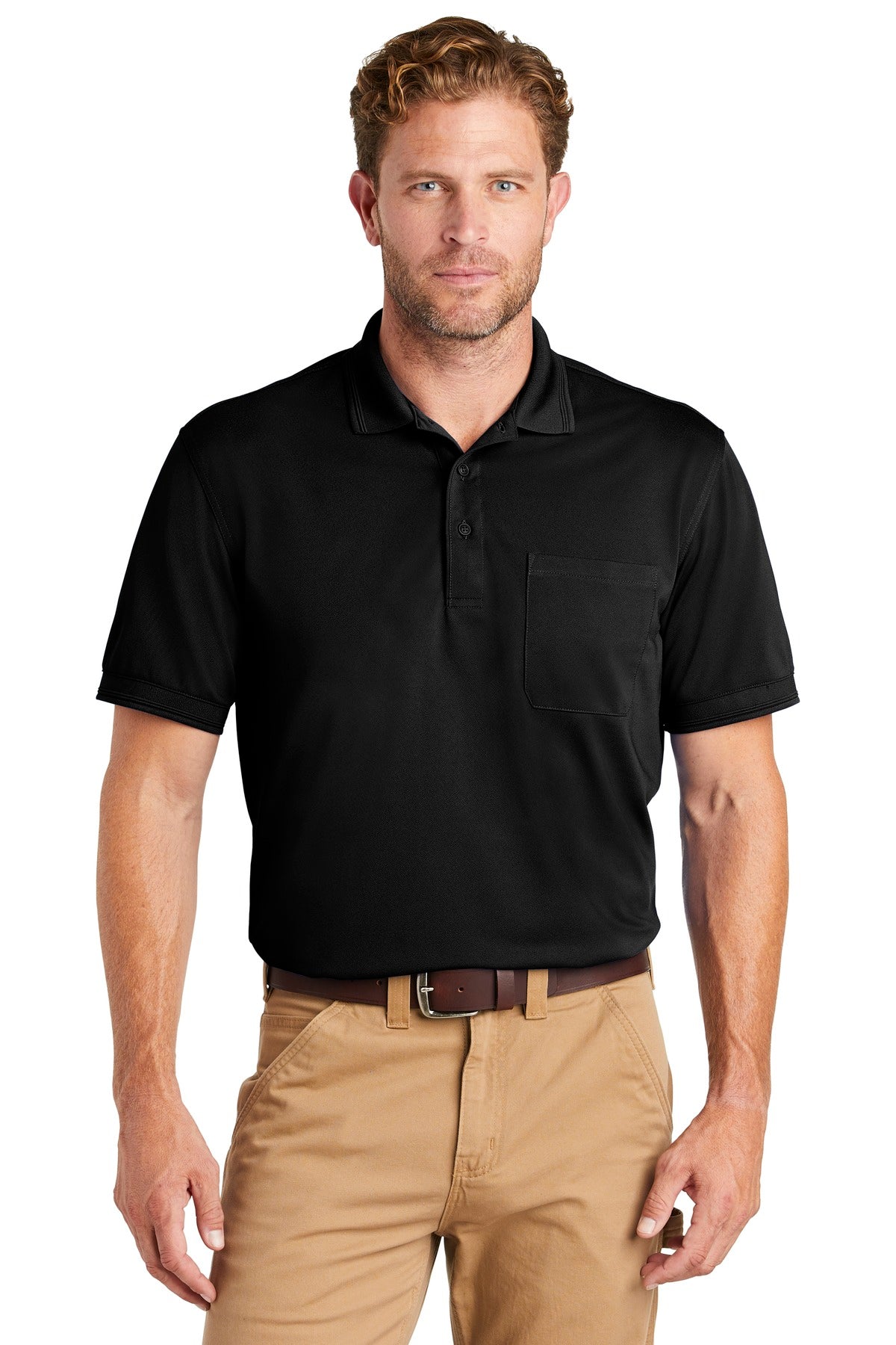 CornerStone Industrial Snag-Proof Pique Pocket Polo. - KYEP