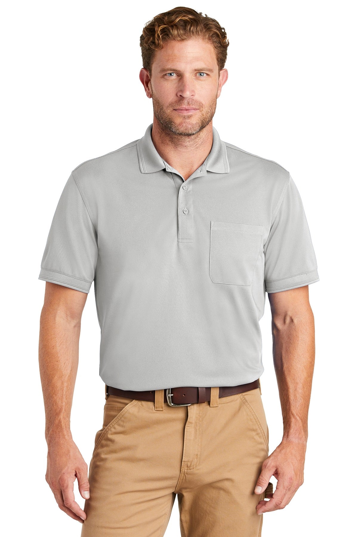 CornerStone Industrial Snag-Proof Pique Pocket Polo. - KYEP