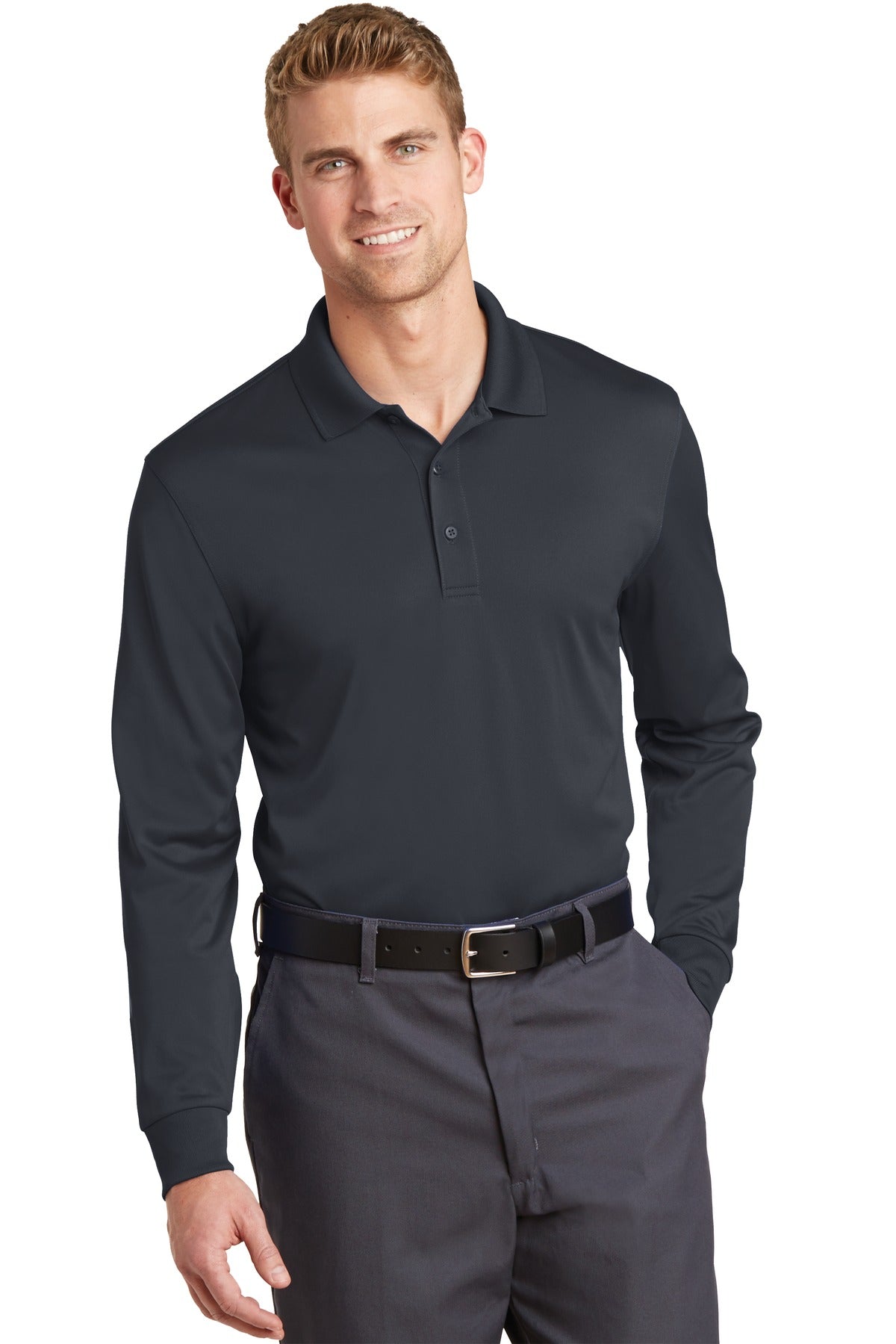 BGR - CornerStone Select Snag-Proof Long Sleeve Polo. CS412LS