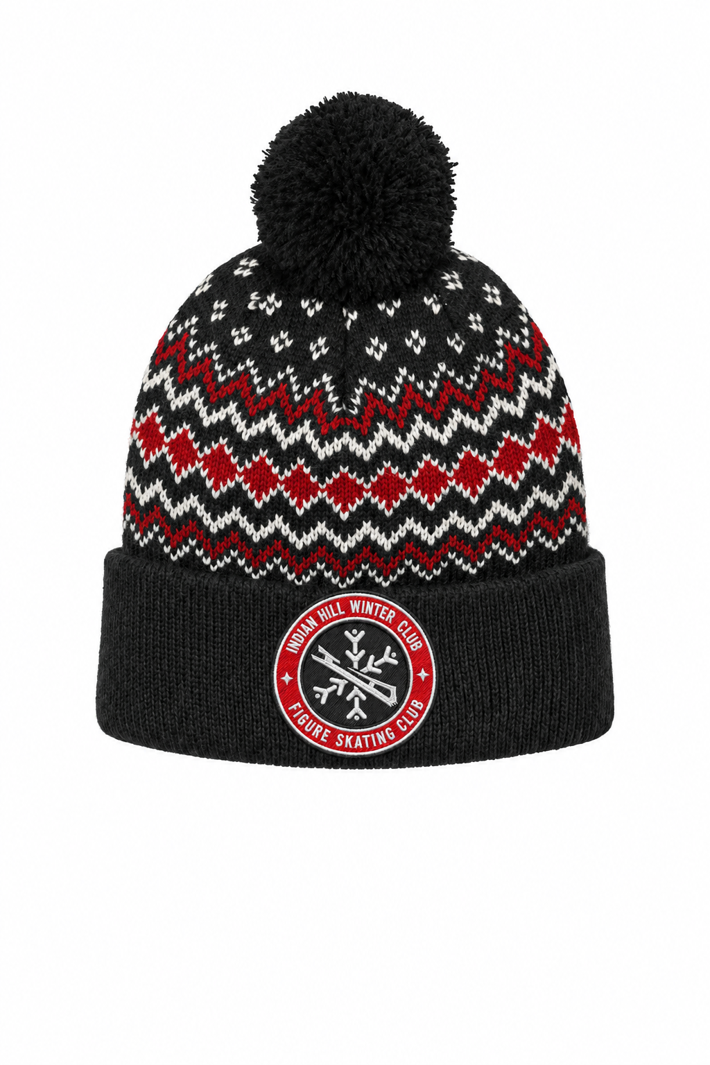 Indian Hill Winter Club Figure Skating Alpine Pom Beanie