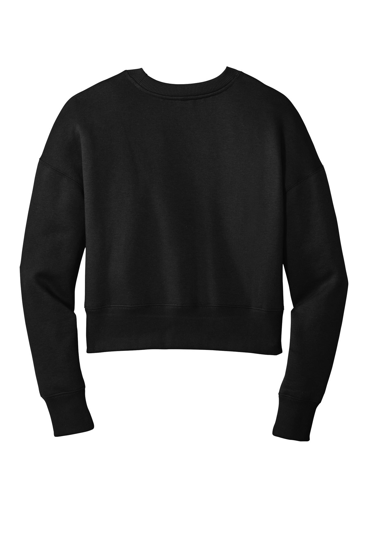 District Women's Perfect Weight Fleece Cropped Crew - BEYOUTIFUL - DT1105