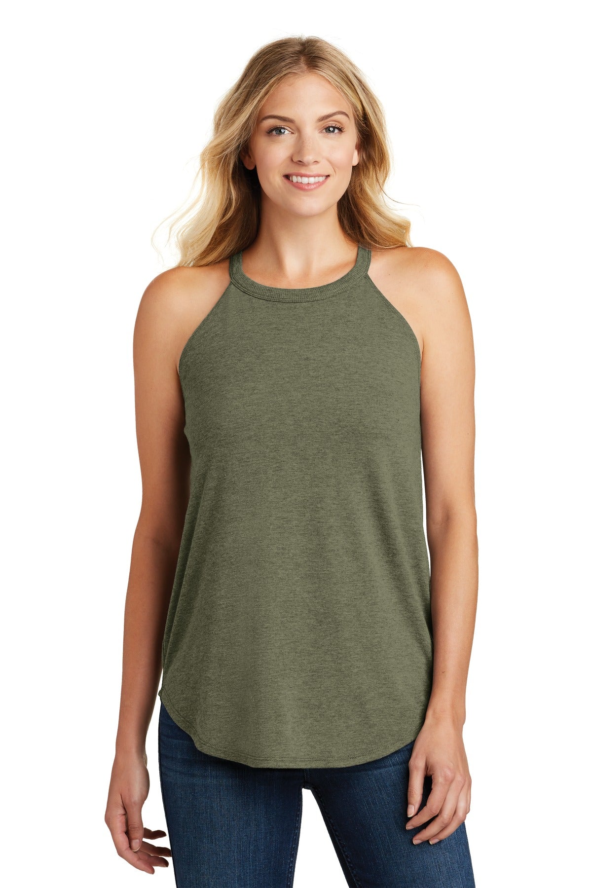 District Women's Perfect Tri Rocker Tank - BEYOUTIFUL - DT137L