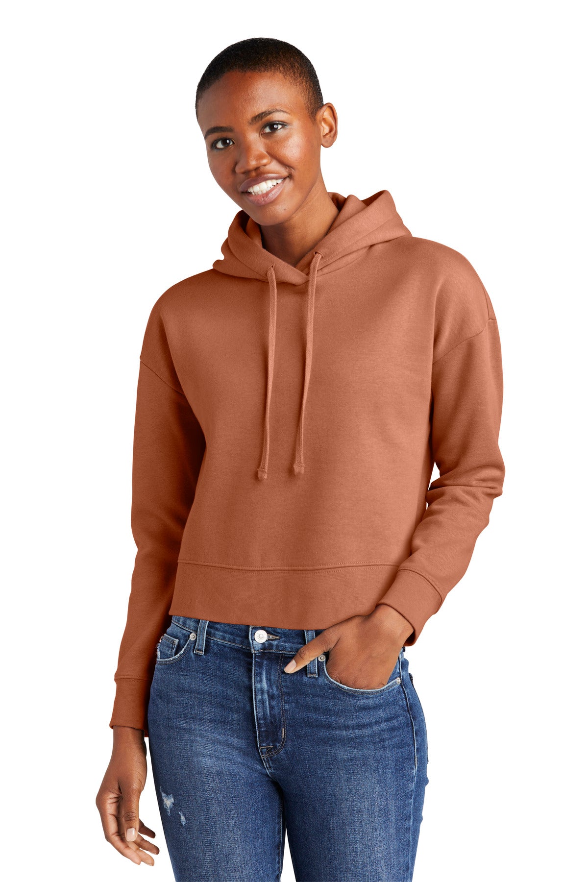 District Women's V.I.T. Fleece Hoodie - BEYOUTIFUL - DT6101