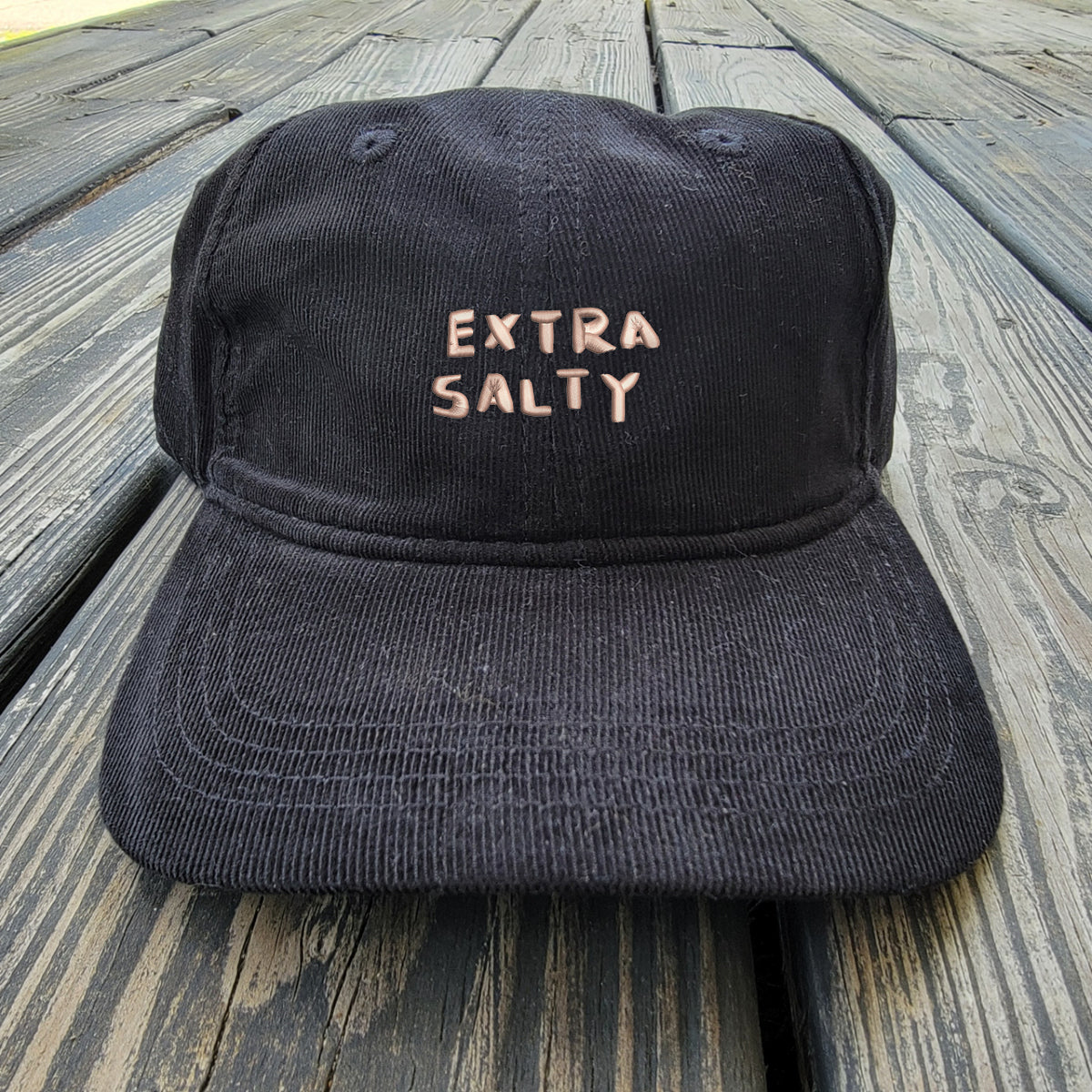 Extra Salty - Light Corduroy Dad Cap - Balloon Pink