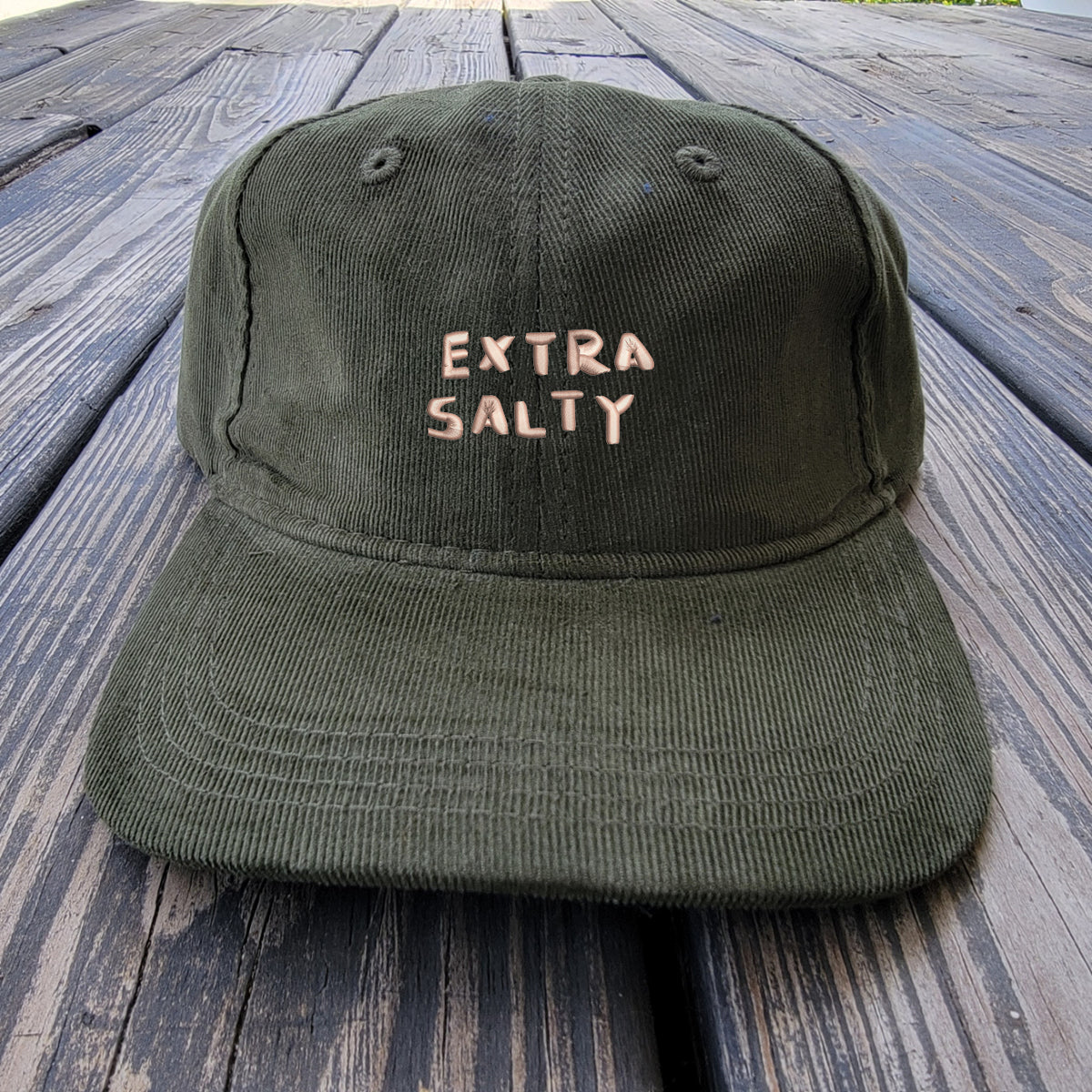 Extra Salty - Light Corduroy Dad Cap - Balloon Pink