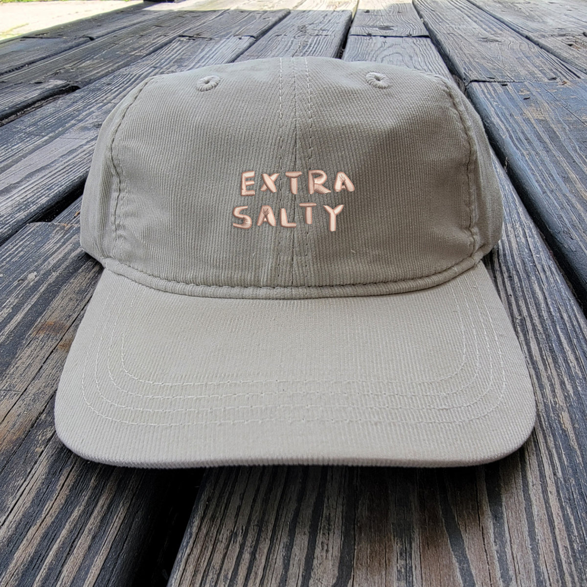 Extra Salty - Light Corduroy Dad Cap - Balloon Pink