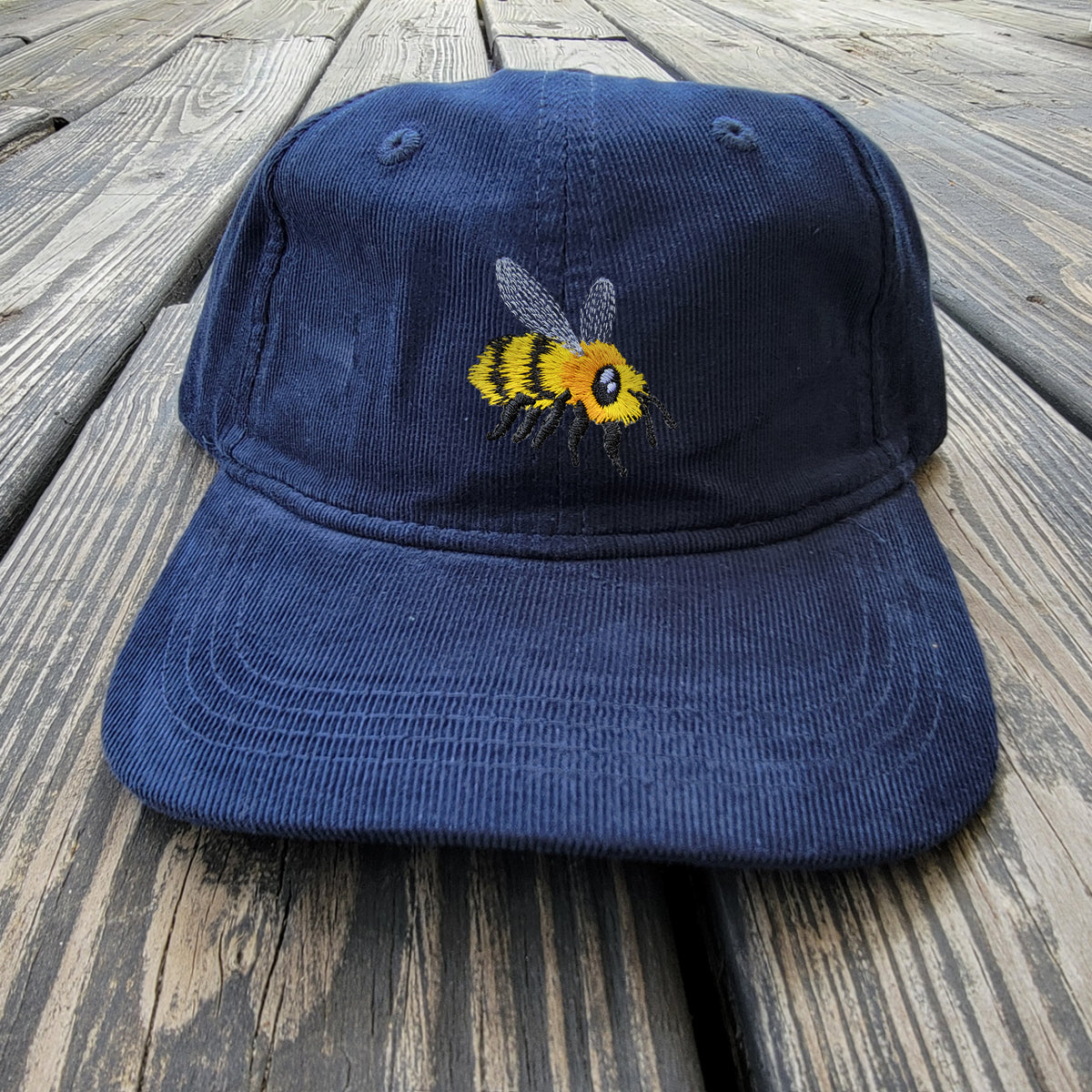 FuzzyBuzzyBee- Light Corduroy Dad Cap