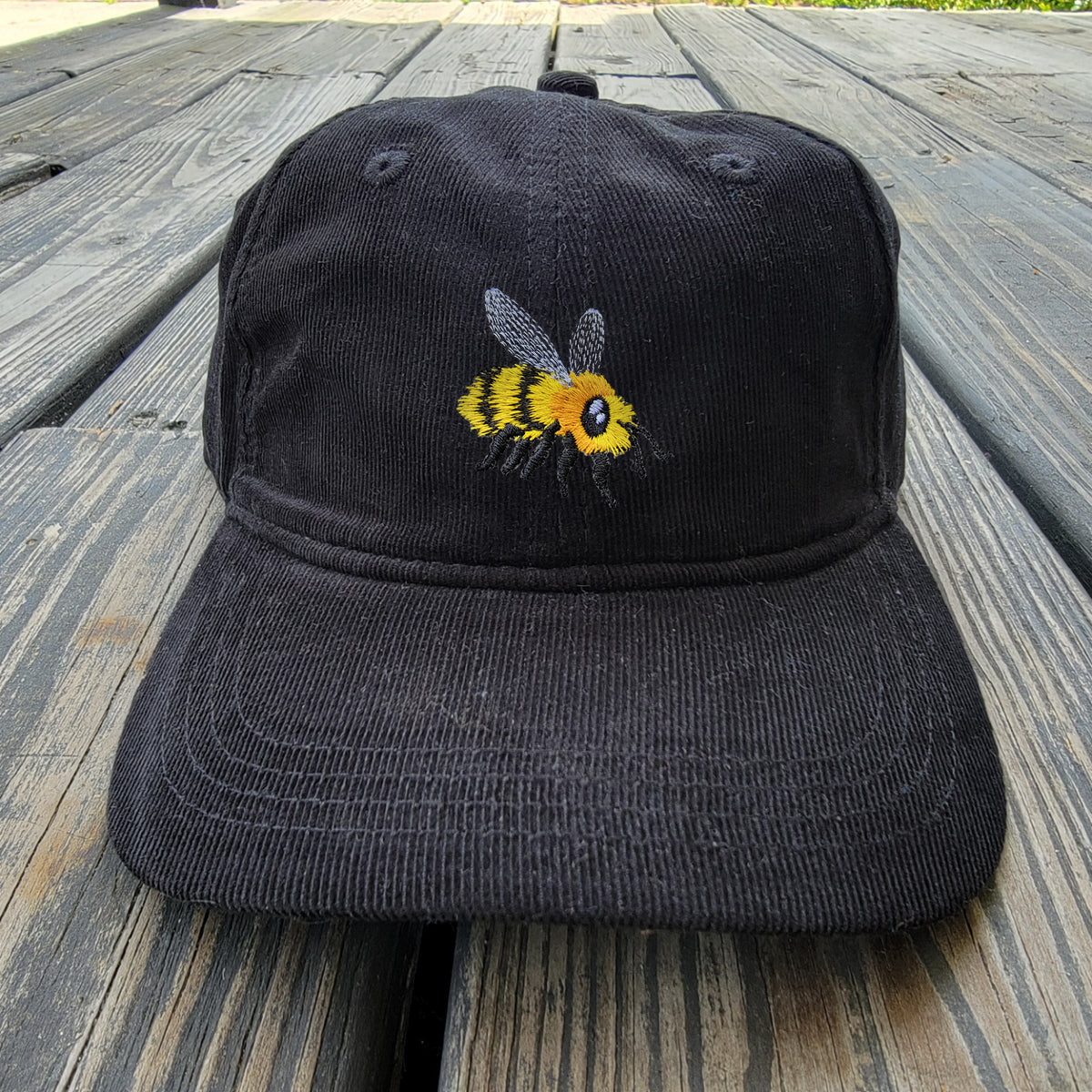 FuzzyBuzzyBee- Light Corduroy Dad Cap