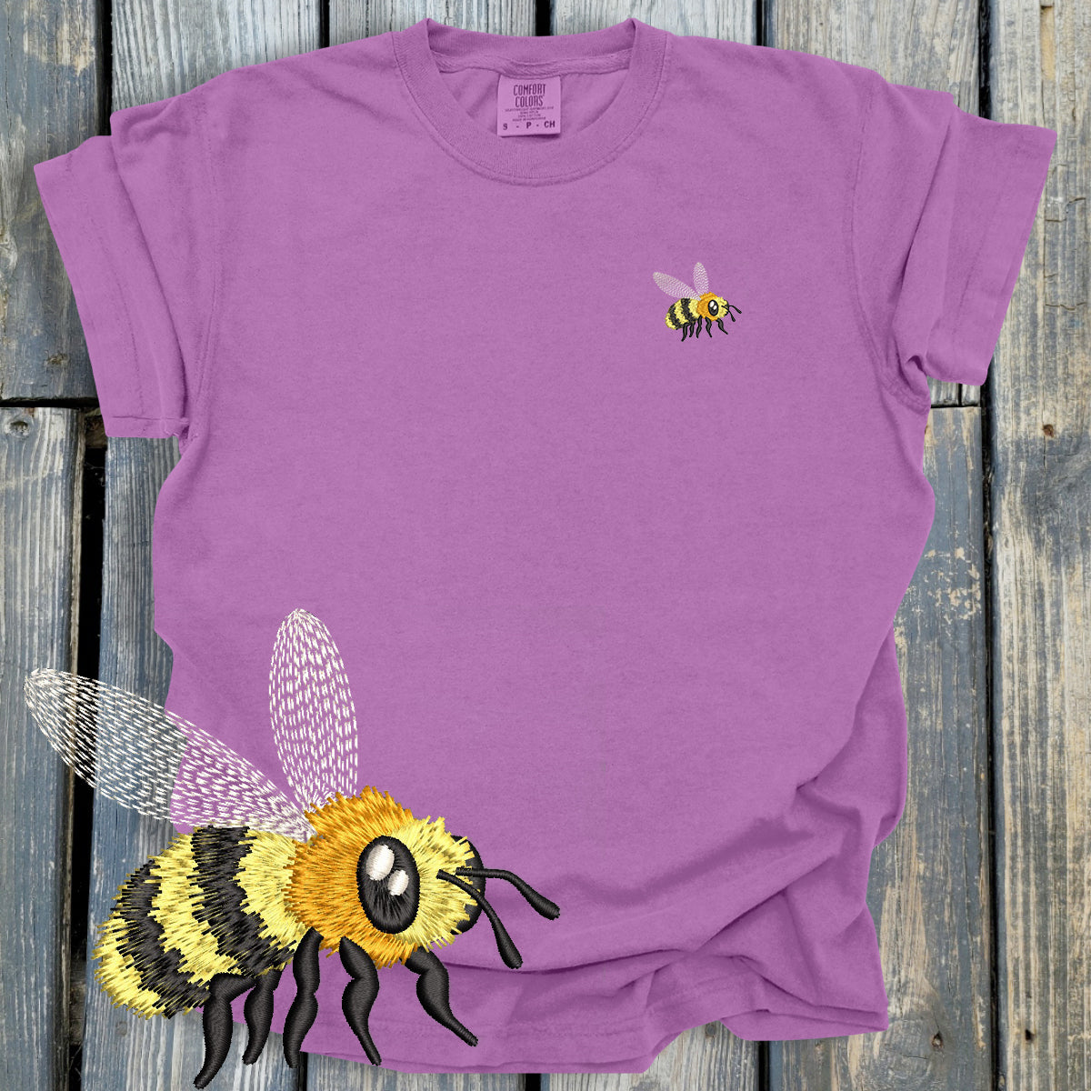 FuzzyBuzzyBee - COMFORT COLORS Heavyweight Ring Spun Tee. 1717