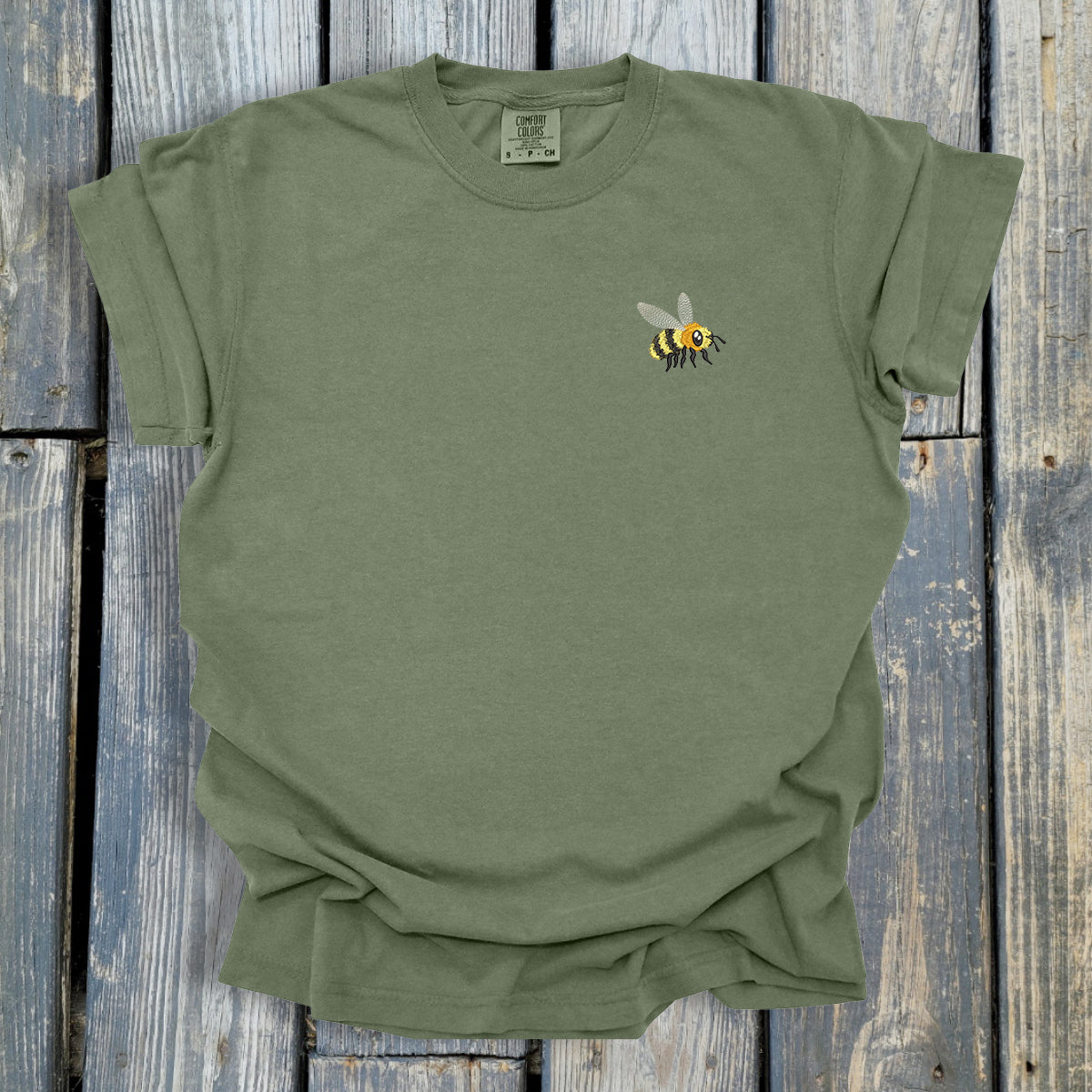 FuzzyBuzzyBee - COMFORT COLORS Heavyweight Ring Spun Tee. 1717