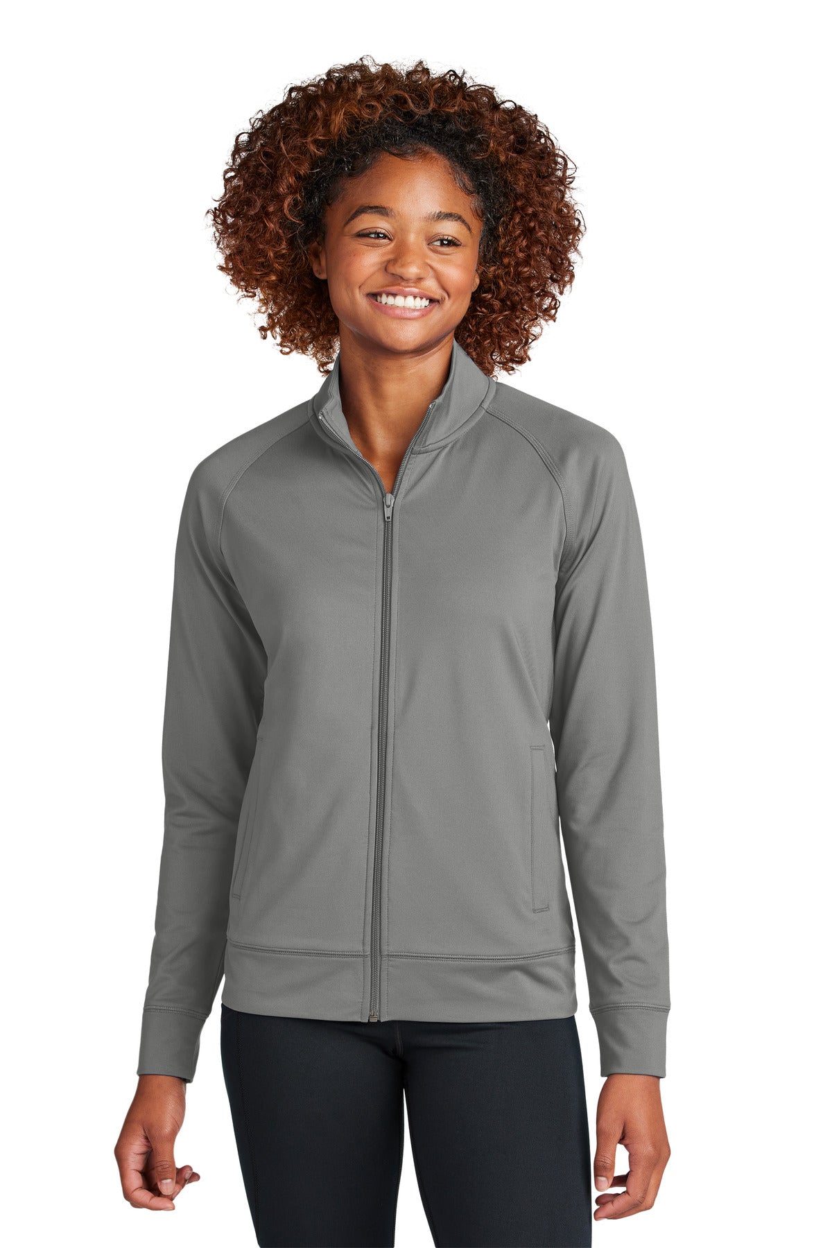 Sport-Tek Ladies Sport-Wick Stretch Full-Zip Cadet Jacket - KYEP