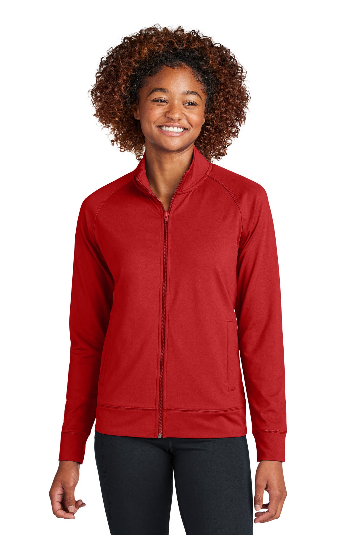 Sport-Tek Ladies Sport-Wick Stretch Full-Zip Cadet Jacket - KYEP