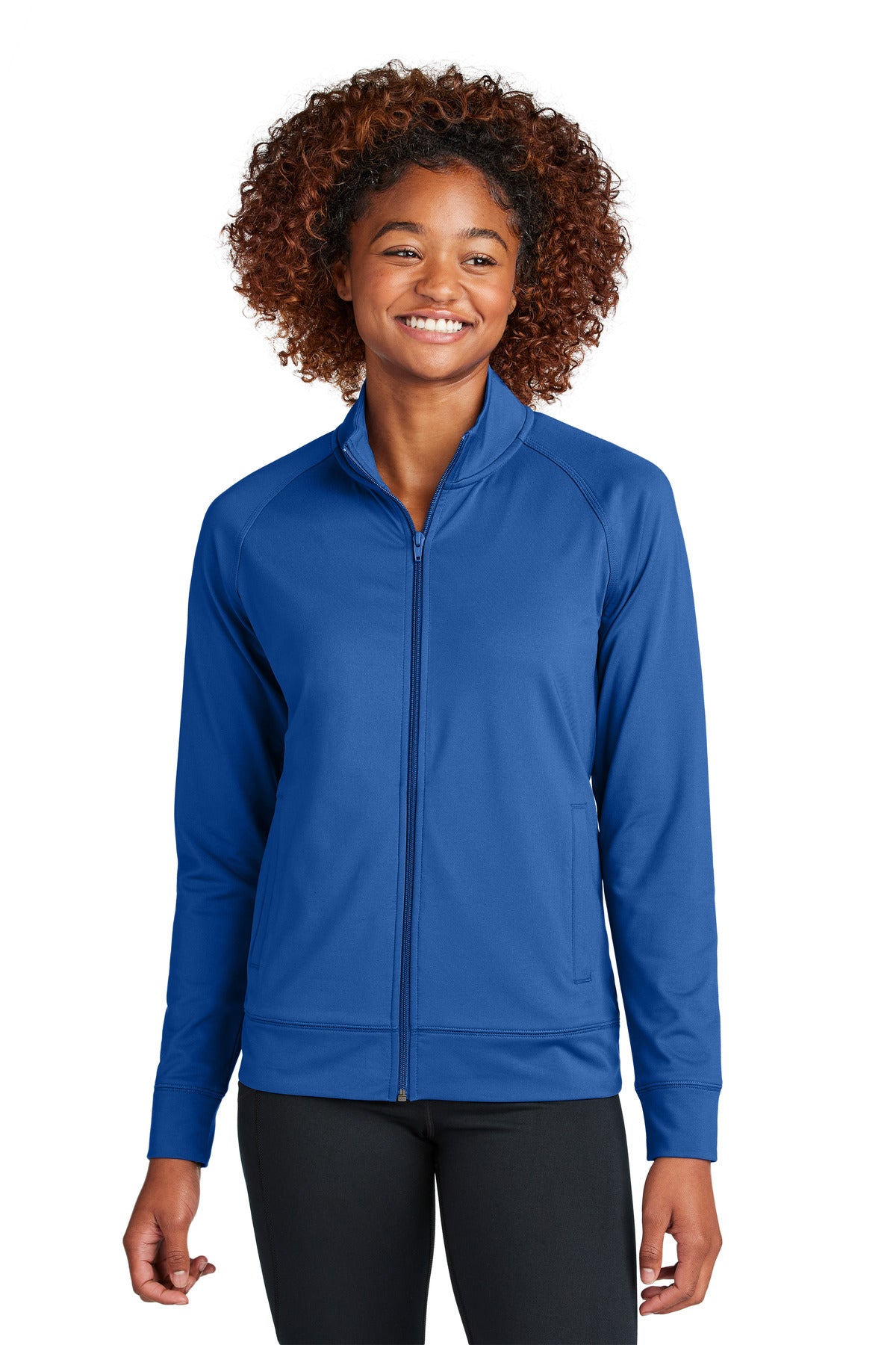 Sport-Tek Ladies Sport-Wick Stretch Full-Zip Cadet Jacket - KYEP
