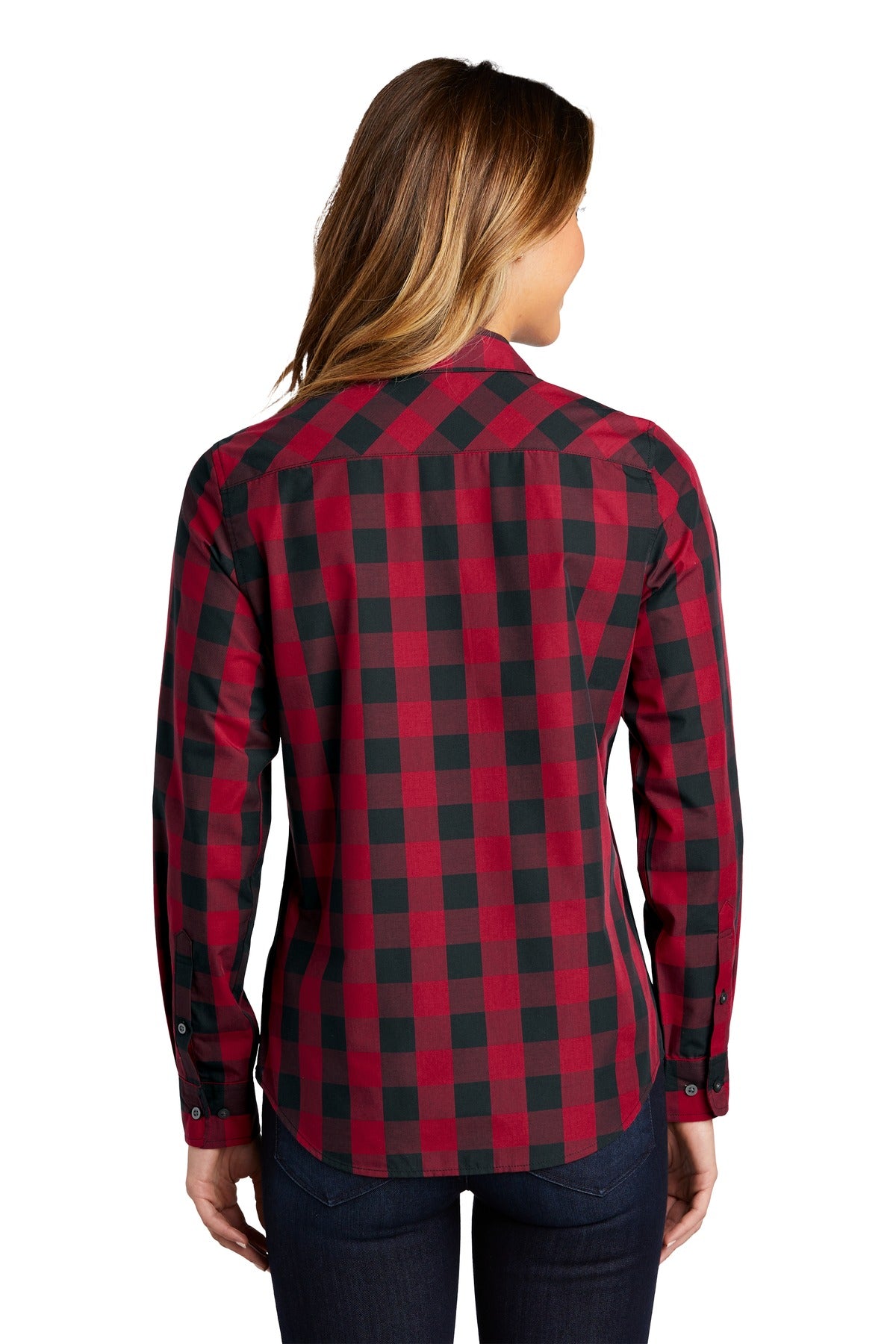 BGR - Port Authority Ladies Everyday Plaid Shirt. LW670