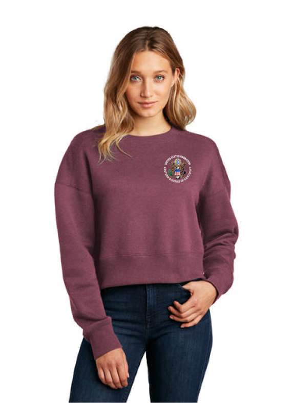 District® Women’s Perfect Weight® Fleece Cropped Crew - KYEP