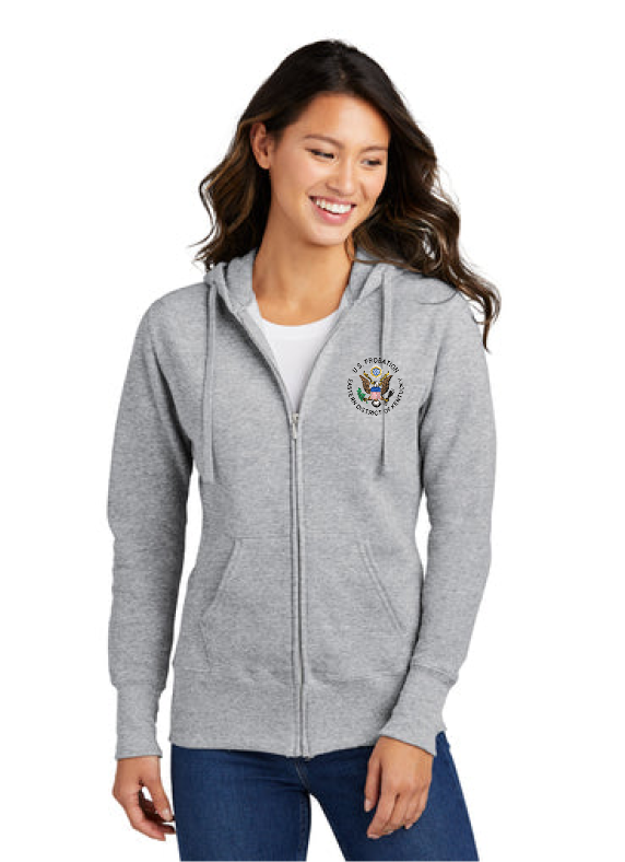 Port & Company Ladies Core Fleece Full-Zip Hooded Sweatshirt - KYEP