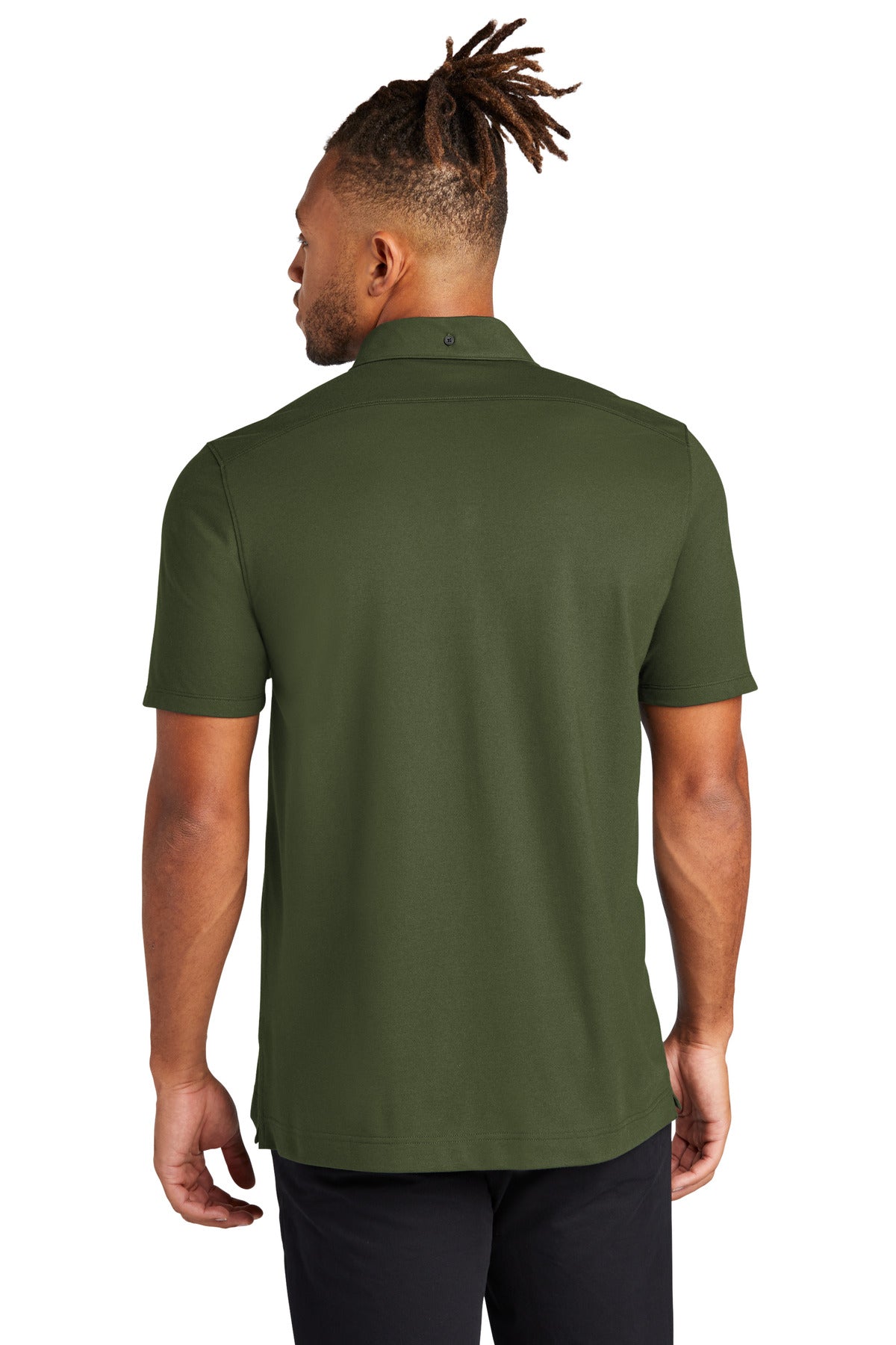 Mercer+Mettle Stretch Pique Full-Button Polo MM1006