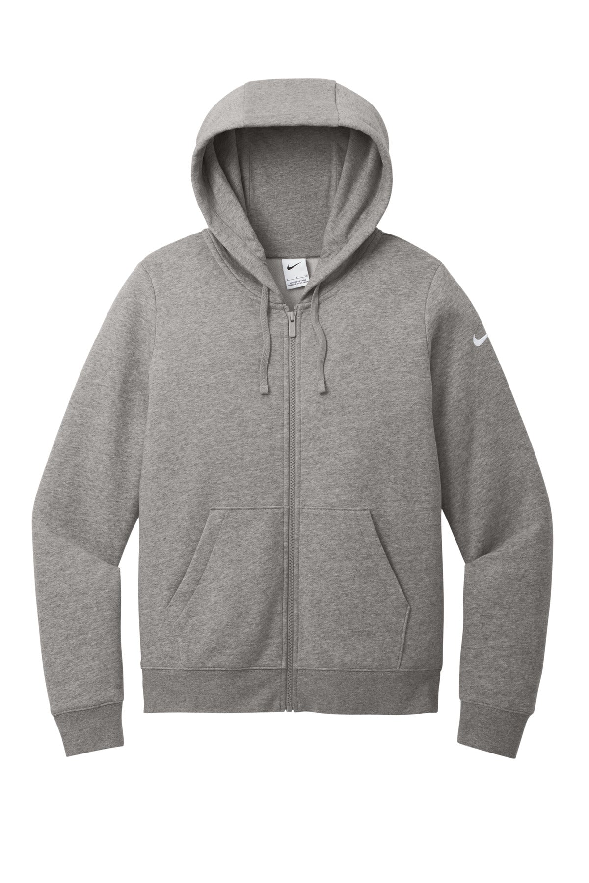 BGR - Nike Ladies Club Fleece Sleeve Swoosh Full-Zip Hoodie NKFD9890