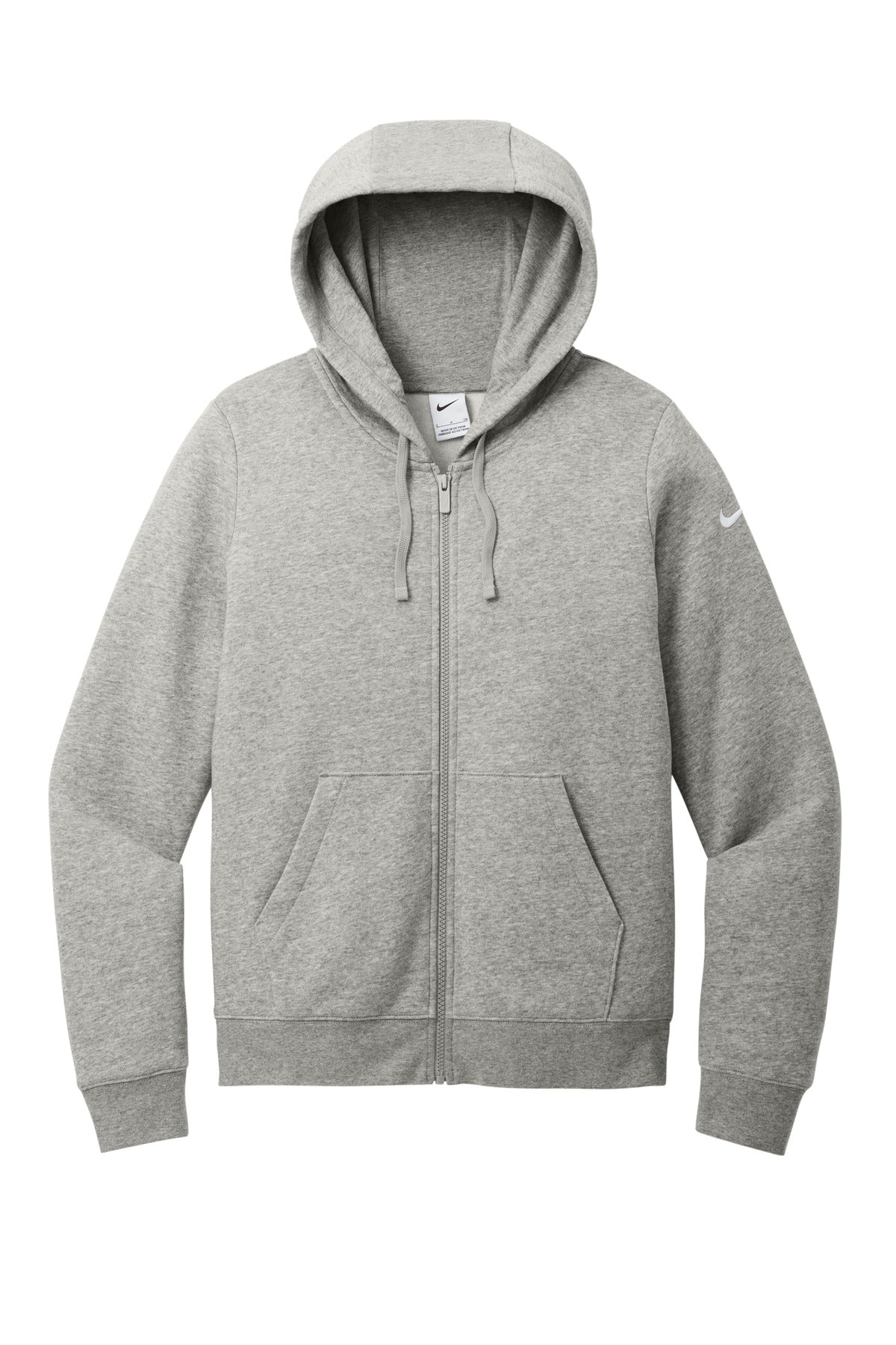 BGR - Nike Ladies Club Fleece Sleeve Swoosh Full-Zip Hoodie NKFD9890