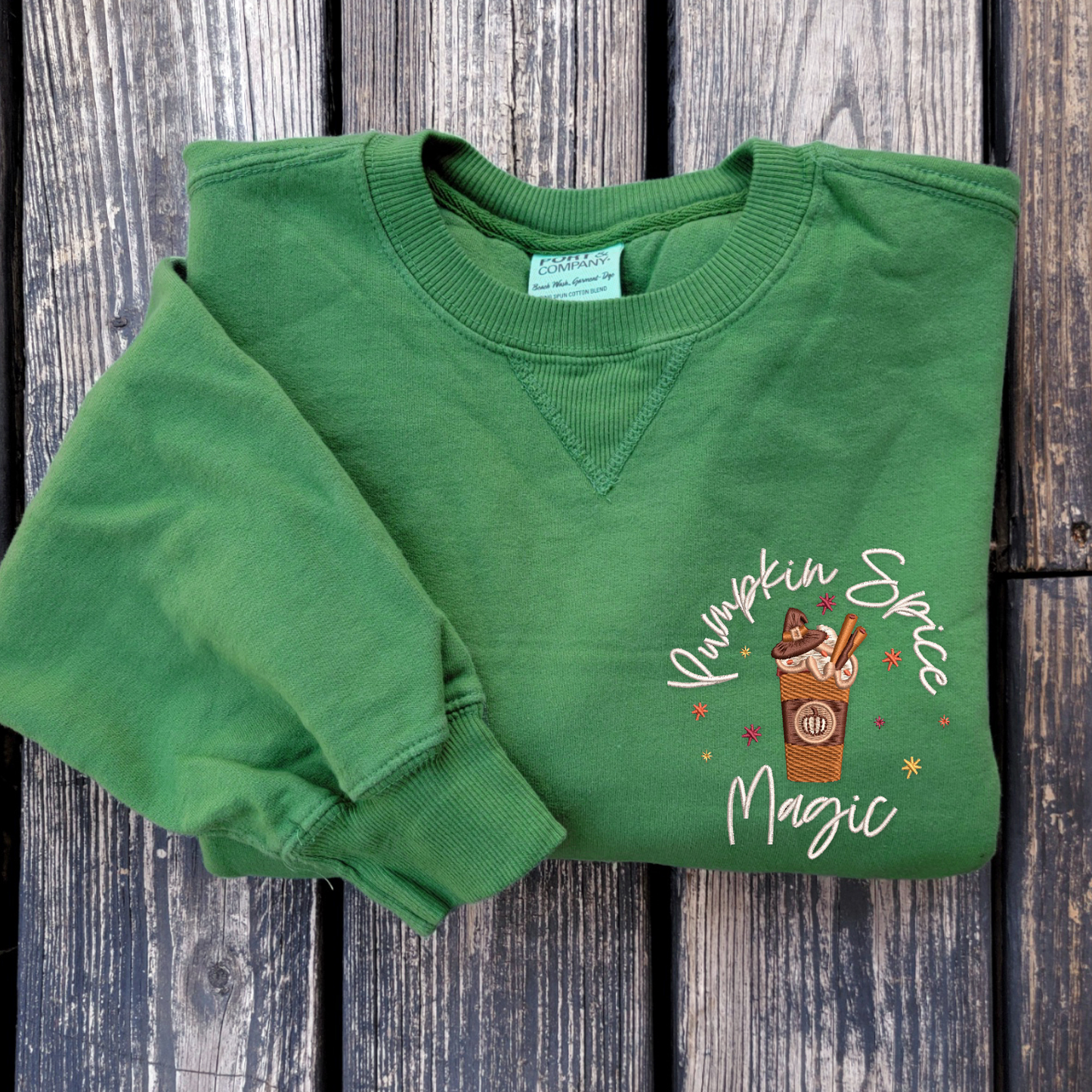 Pumpkin Spice Magic - Embroidered Crewneck
